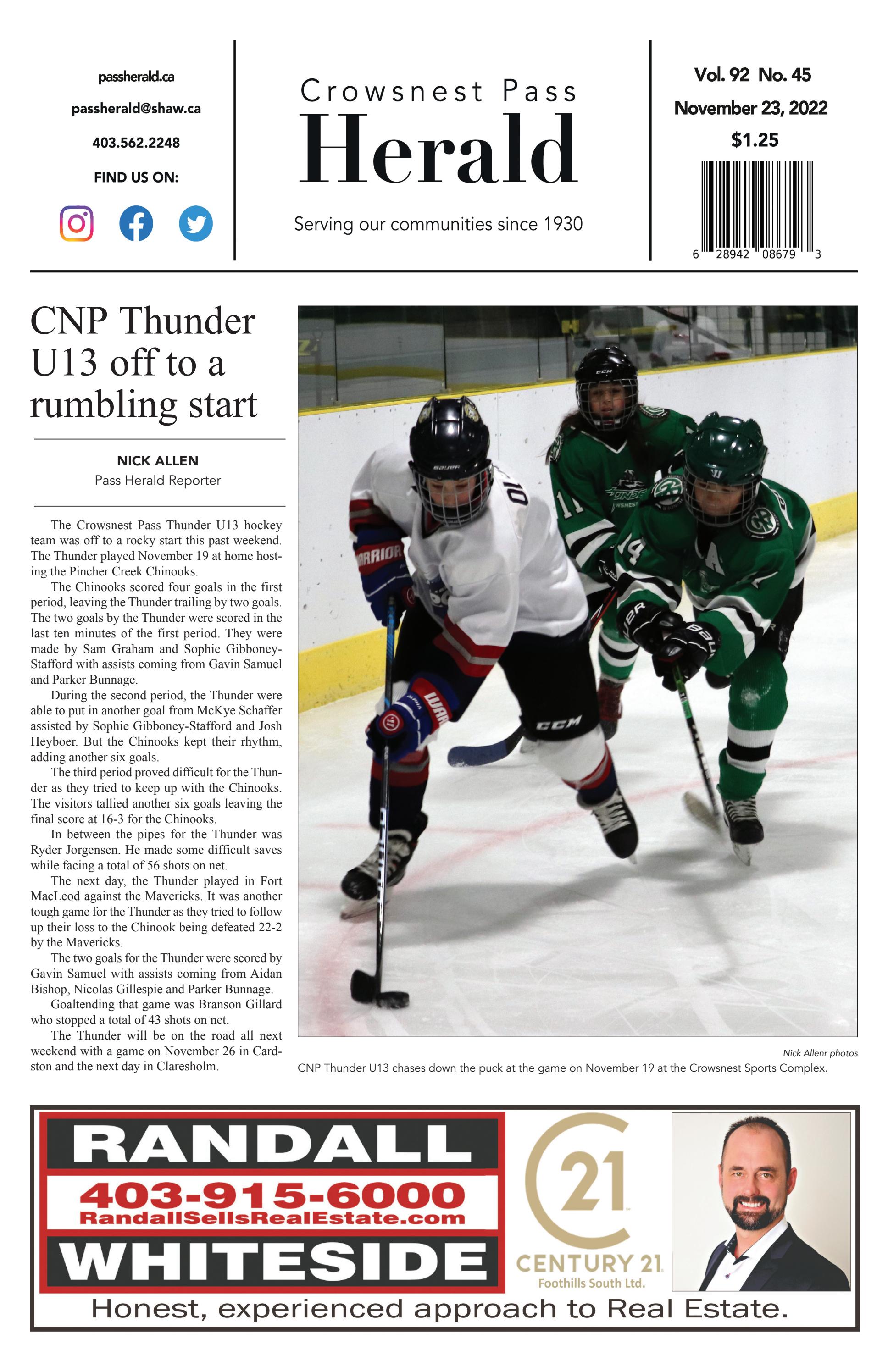 Crowsnest Pass Herald by crowsnestpassherald Issuu