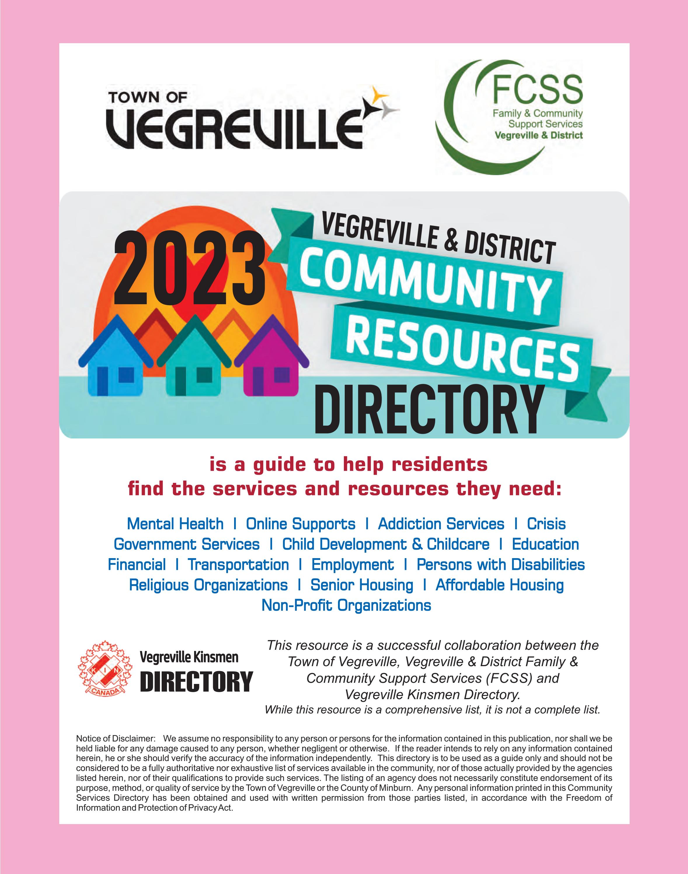 2023 Vegreville FCSS Community Resources Directory by The Marketer Issuu
