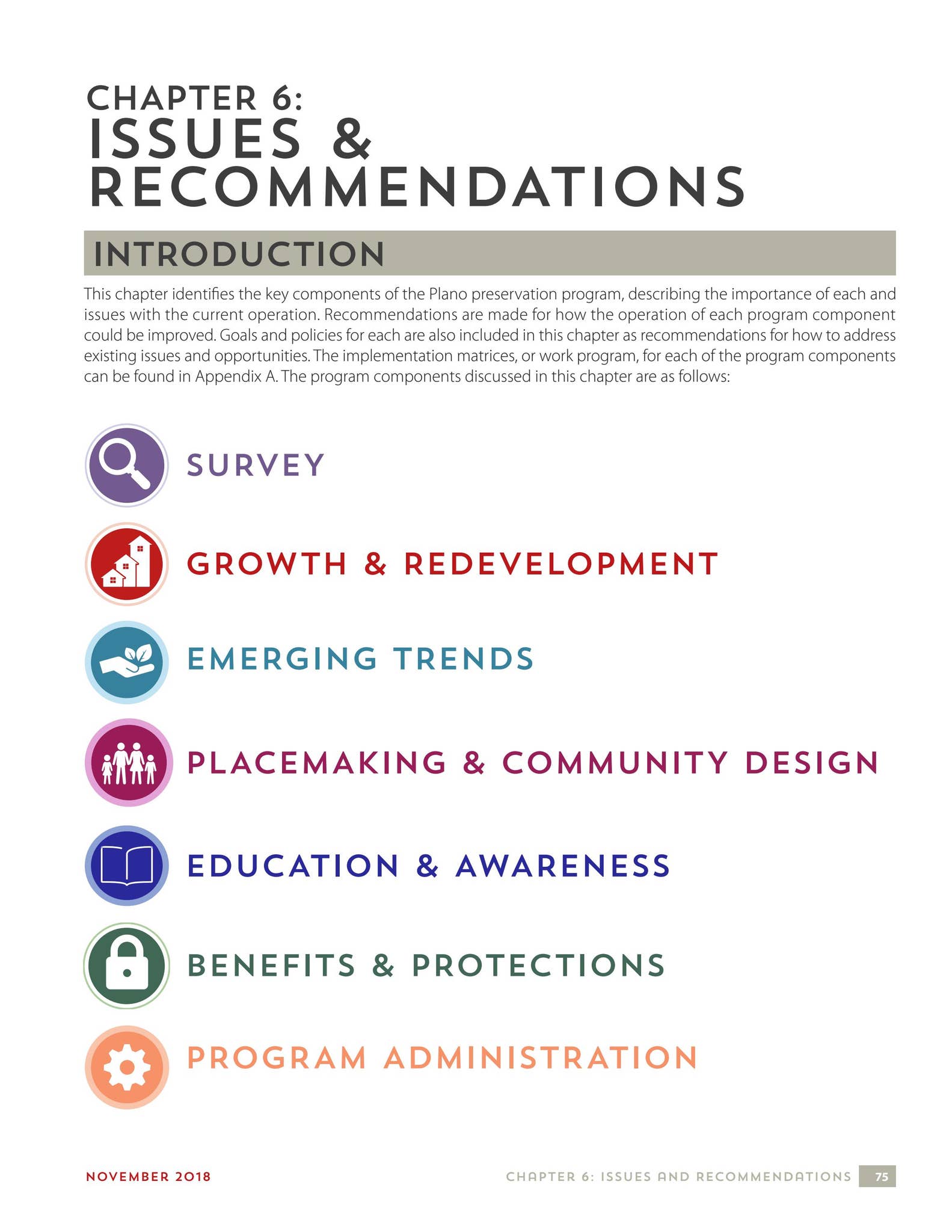 Preservation Plano 150 - Chapter 6: Issues & Recommendations by City of ...