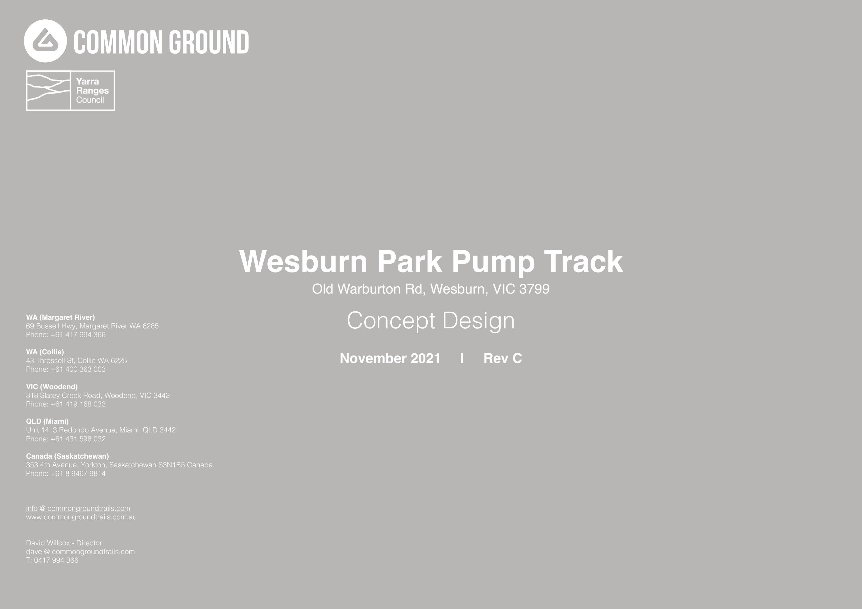 Wesburn Park Pump Track Concept Design by Yarra Ranges Council Issuu