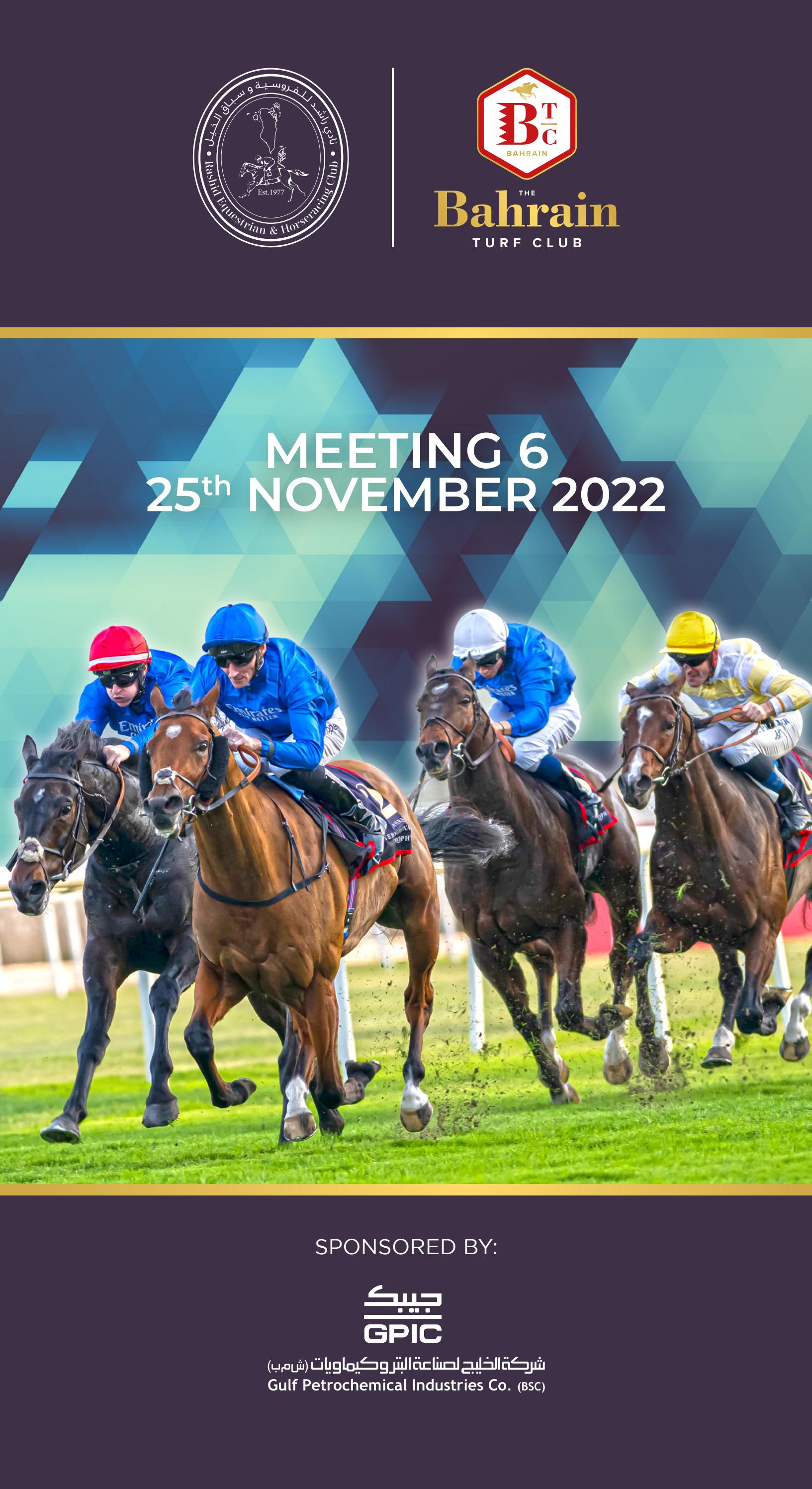Meeting 6 - 25th November 2022 by Rashid Equestrian & Horseracing Club ...
