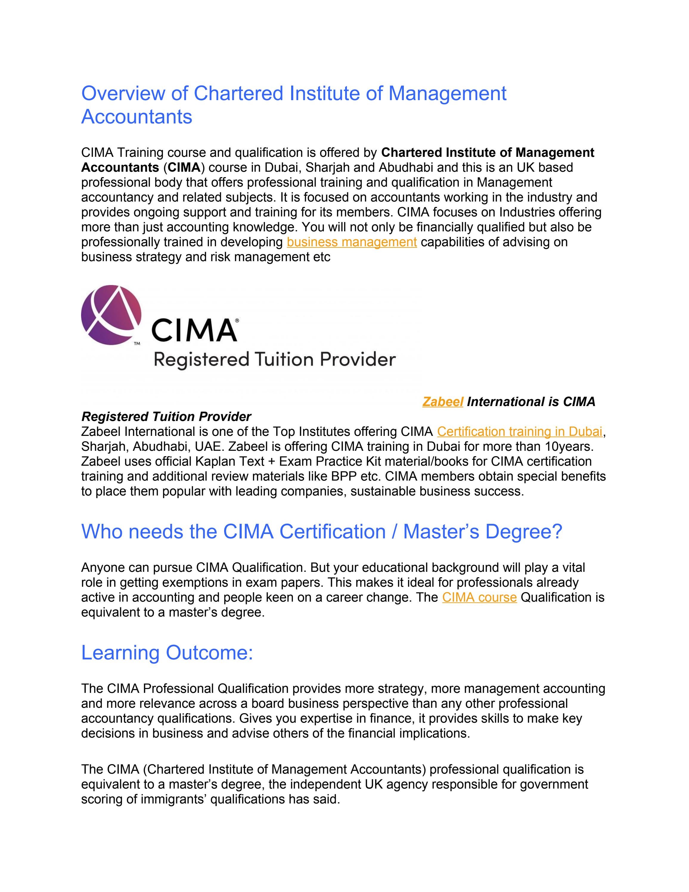 cima certification by Rankertopanwar Issuu
