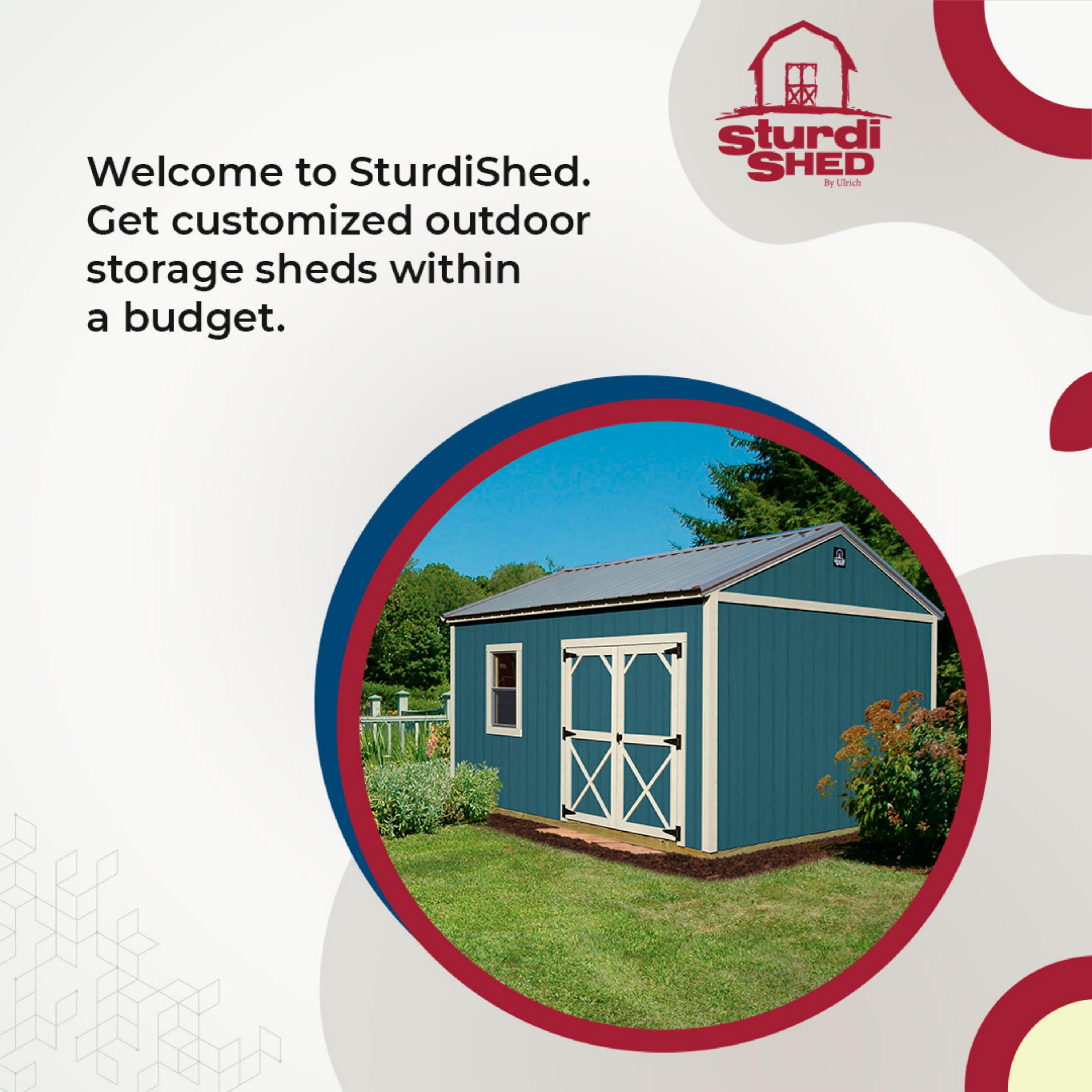 Install outdoor storage sheds in the backyard for storing additional