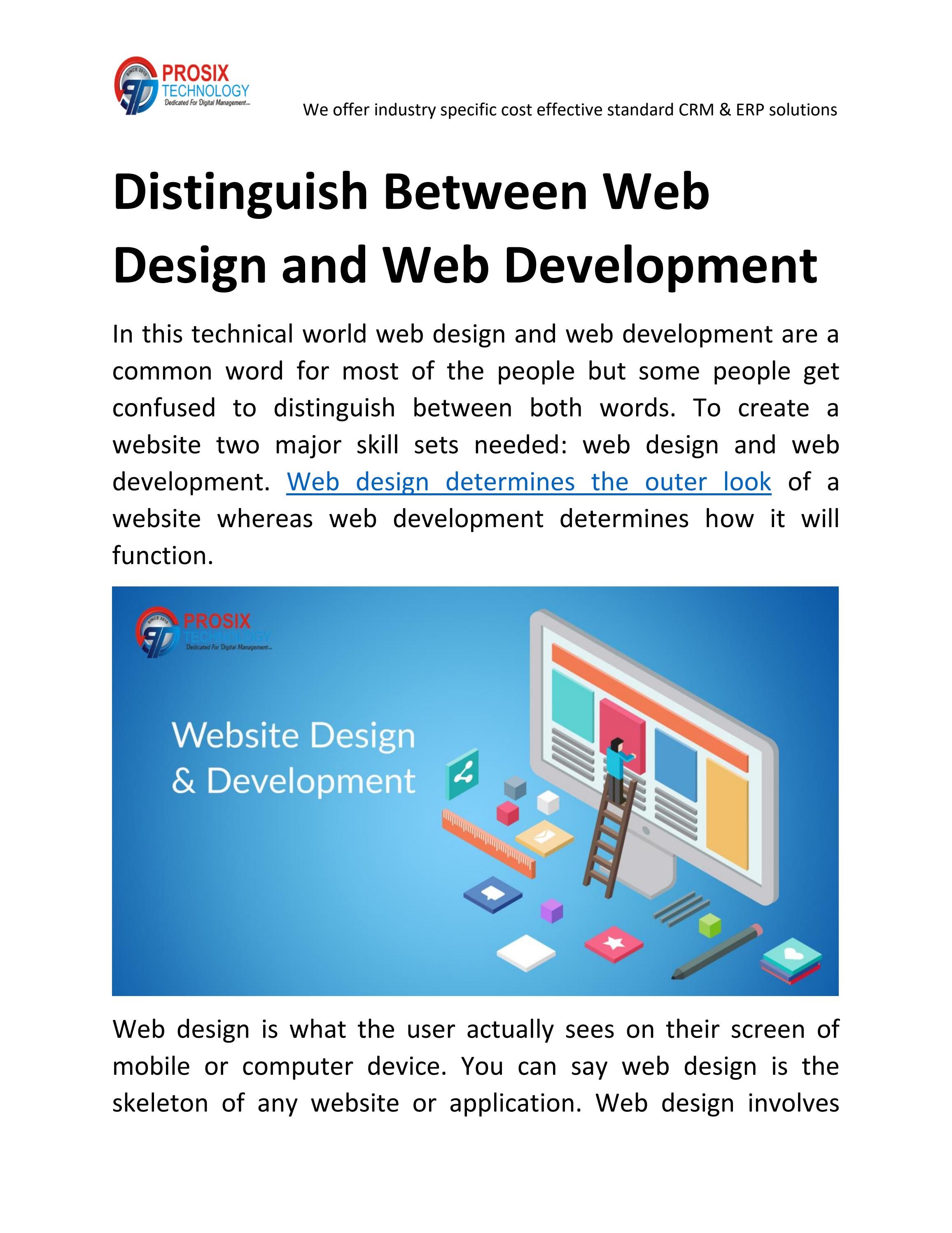 Distinguish Between Web Design And Web Development By Dr Kamal Dureja Issuu