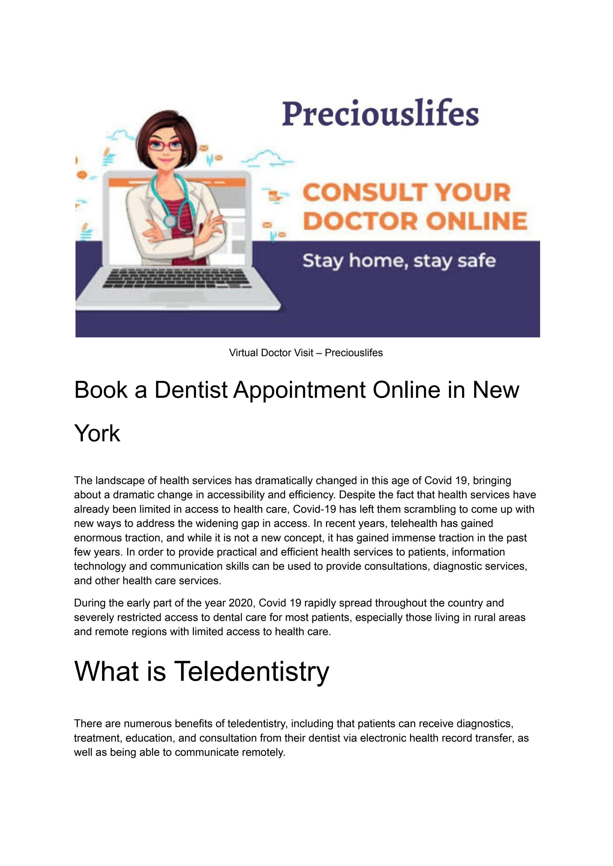 DENTIST APPOINTMENT ONLINE IN NEW YORK by Ruchi_Singh Issuu