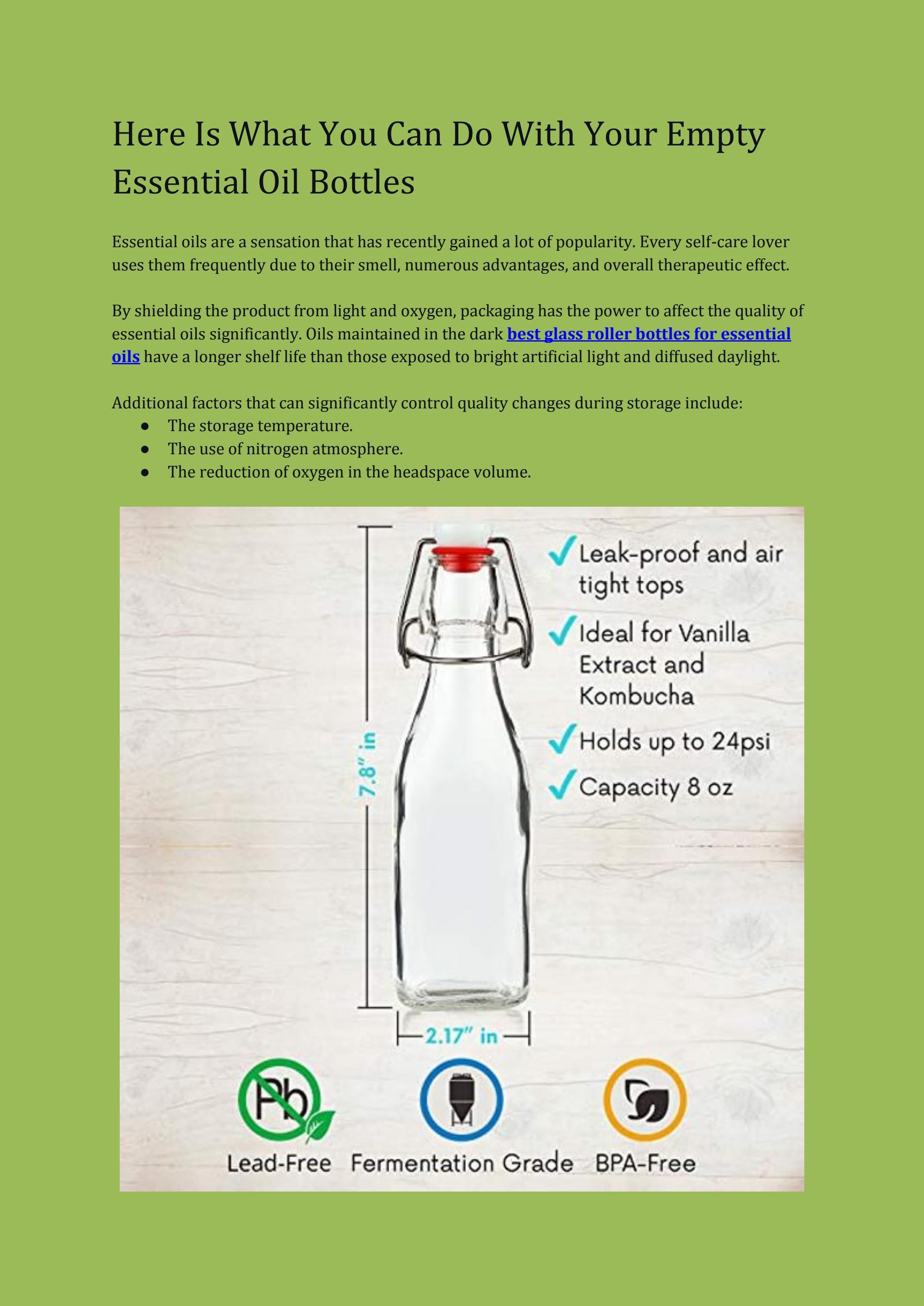 Here Is What You Can Do With Your Empty Essential Oil Bottles by