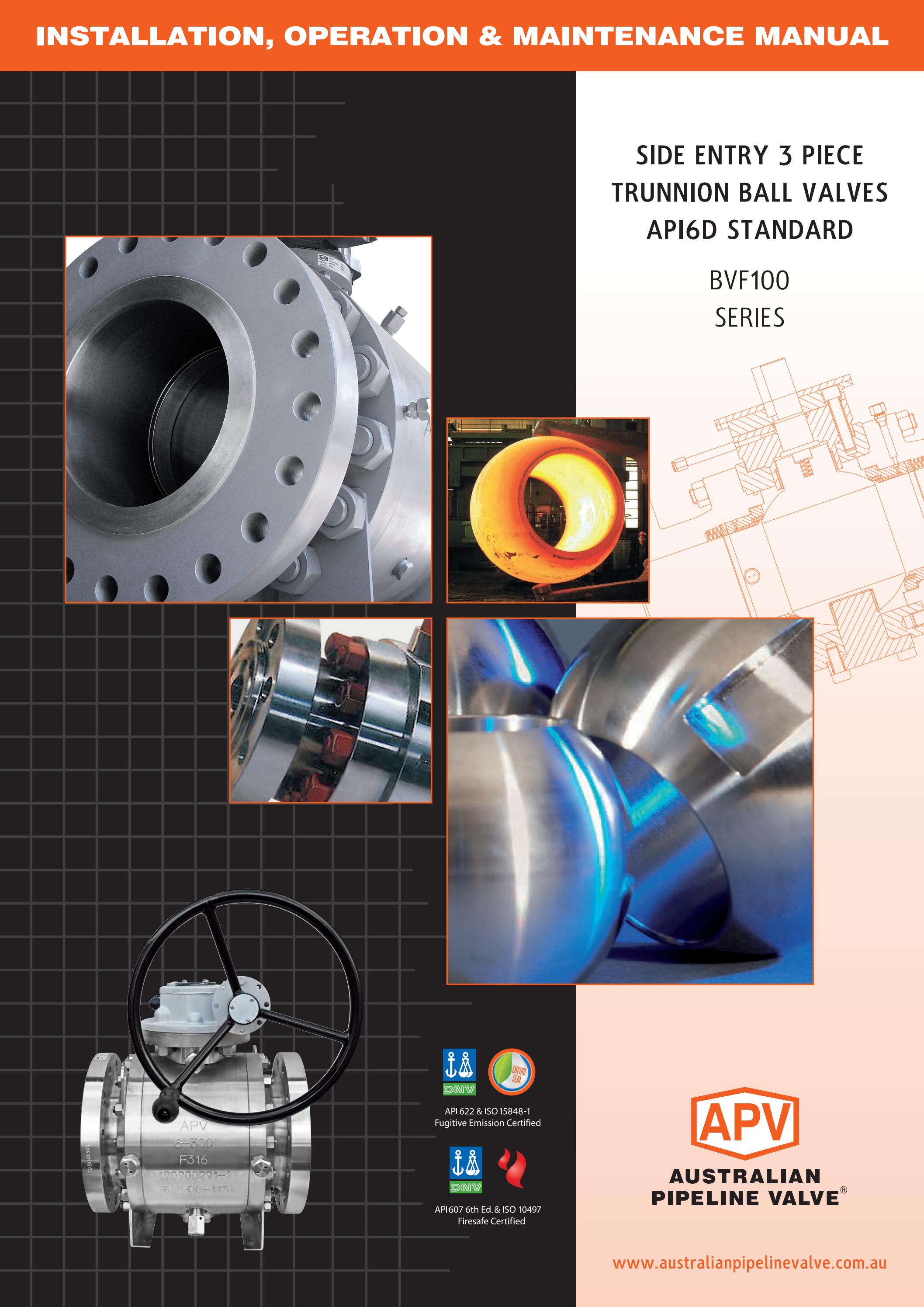 APV Ball TM 3P BVF100 IOM by Australian Valve Centre Issuu