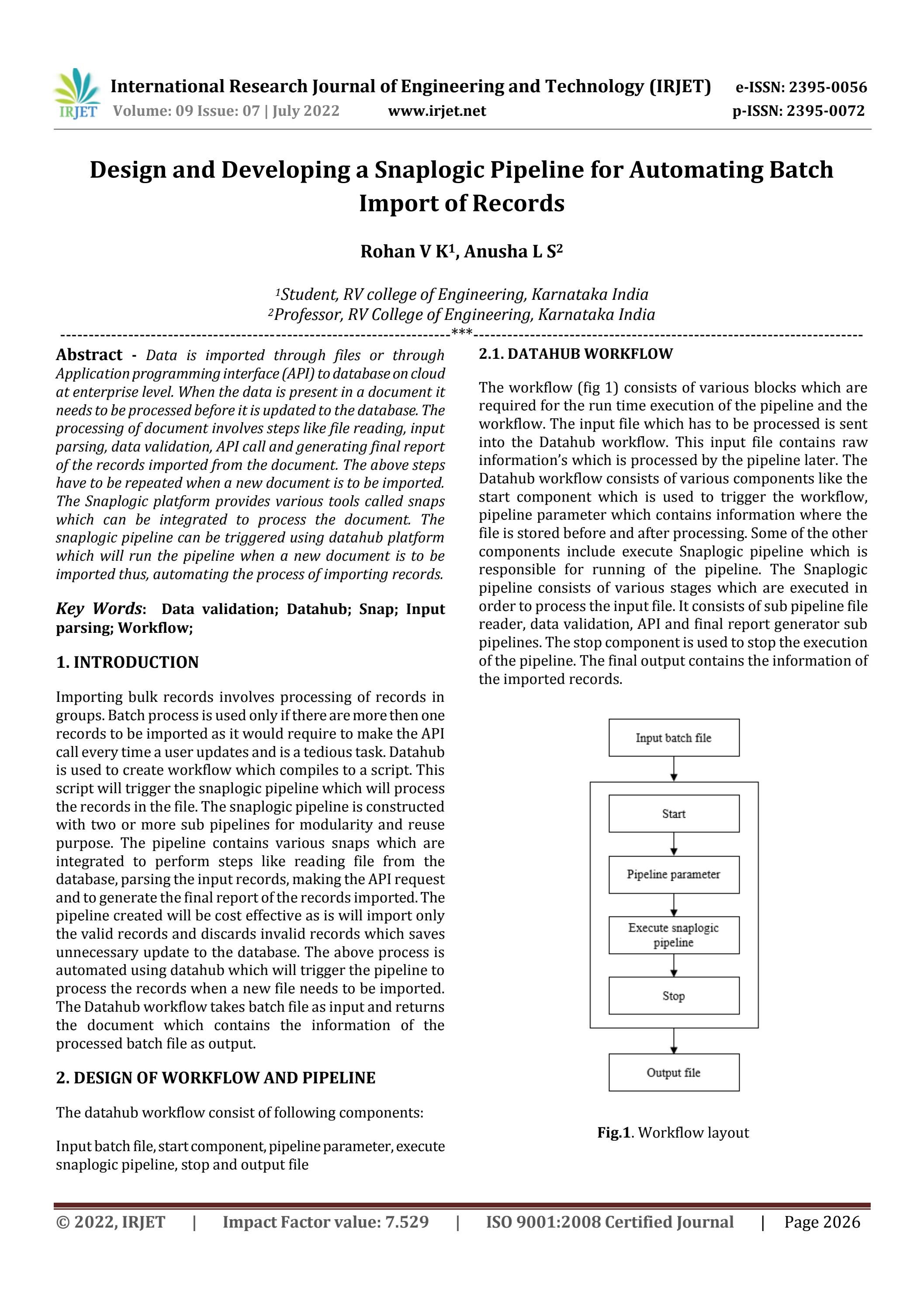 Design and Developing a Snaplogic Pipeline for Automating Batch Import