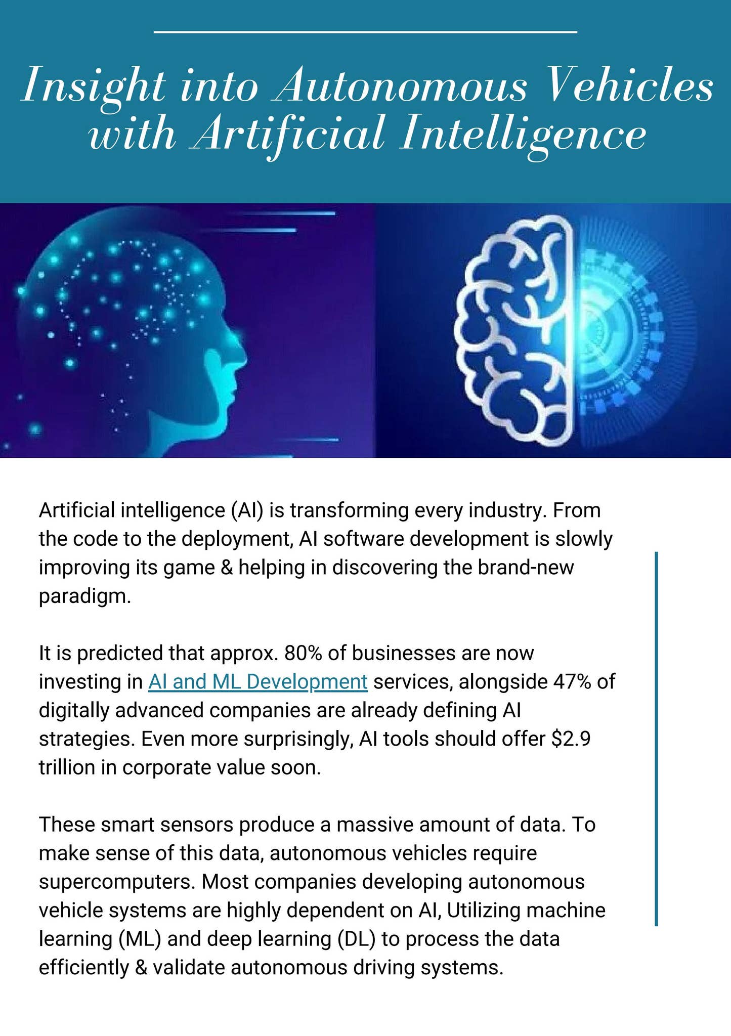 Autonomous Insight Generation Insight into Autonomous Vehicles with Artificial Intelligence by ...