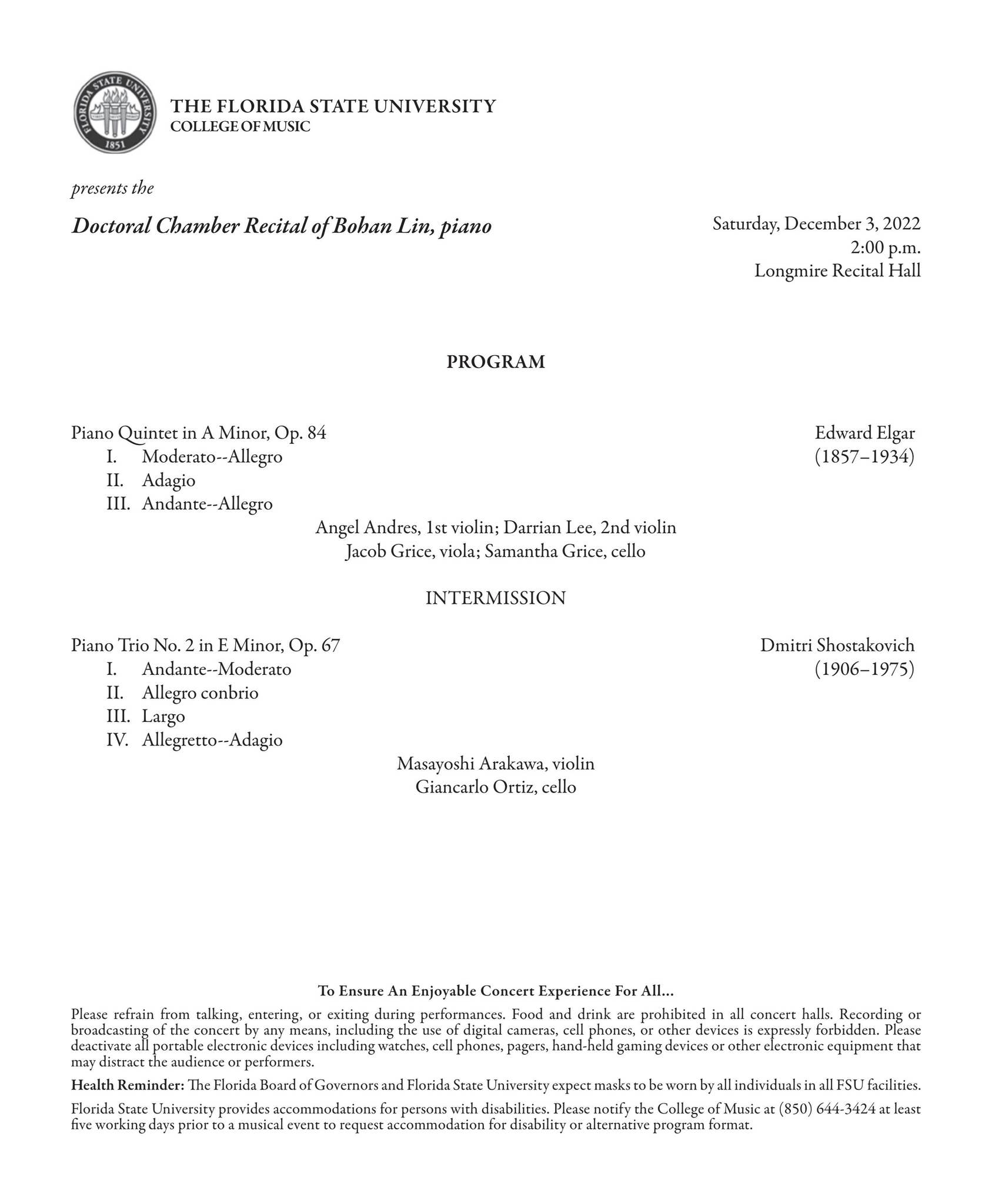 Lin Florida 20221203_Lin by Florida State University College of Music - Issuu