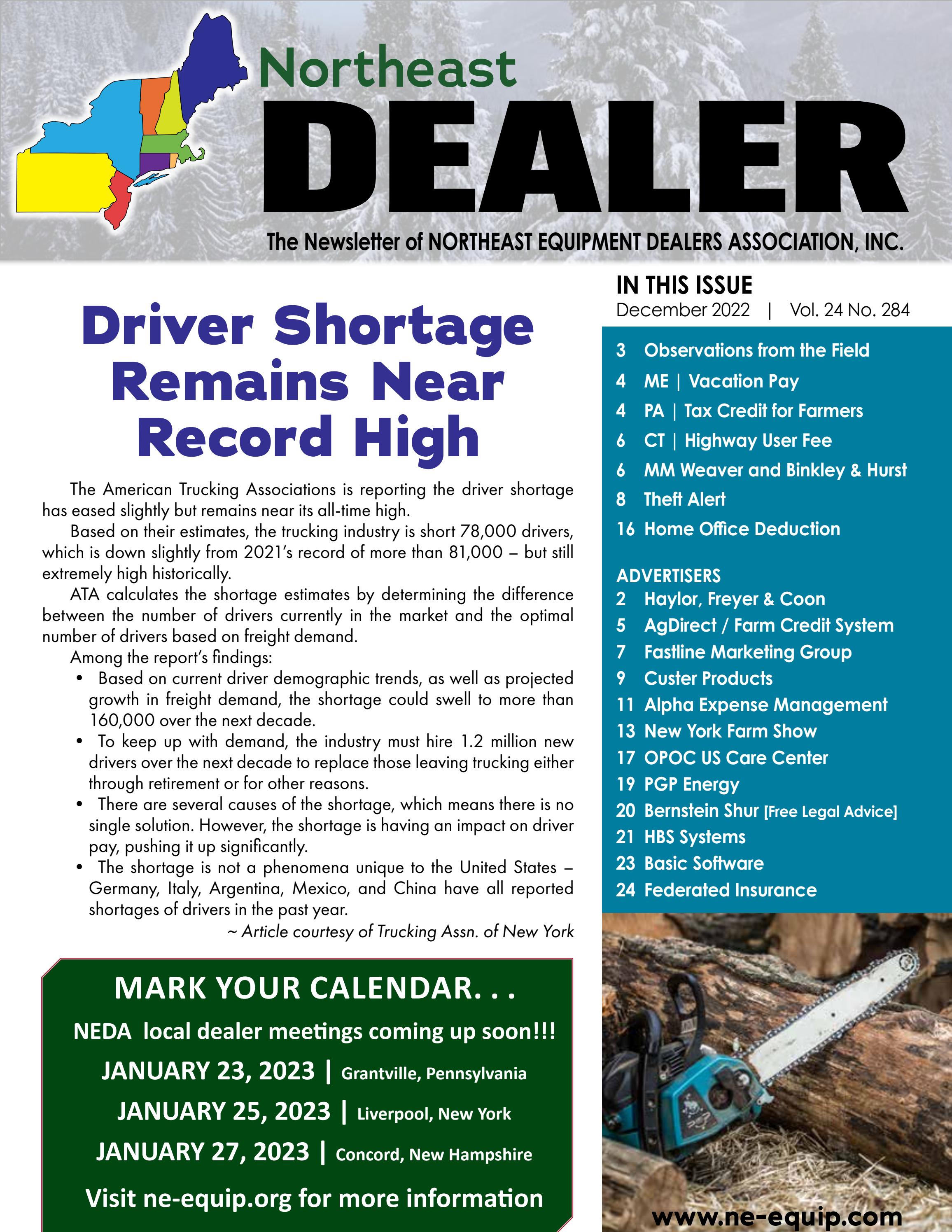The Northeast Dealer - December 2022 by Dave Close - Issuu
