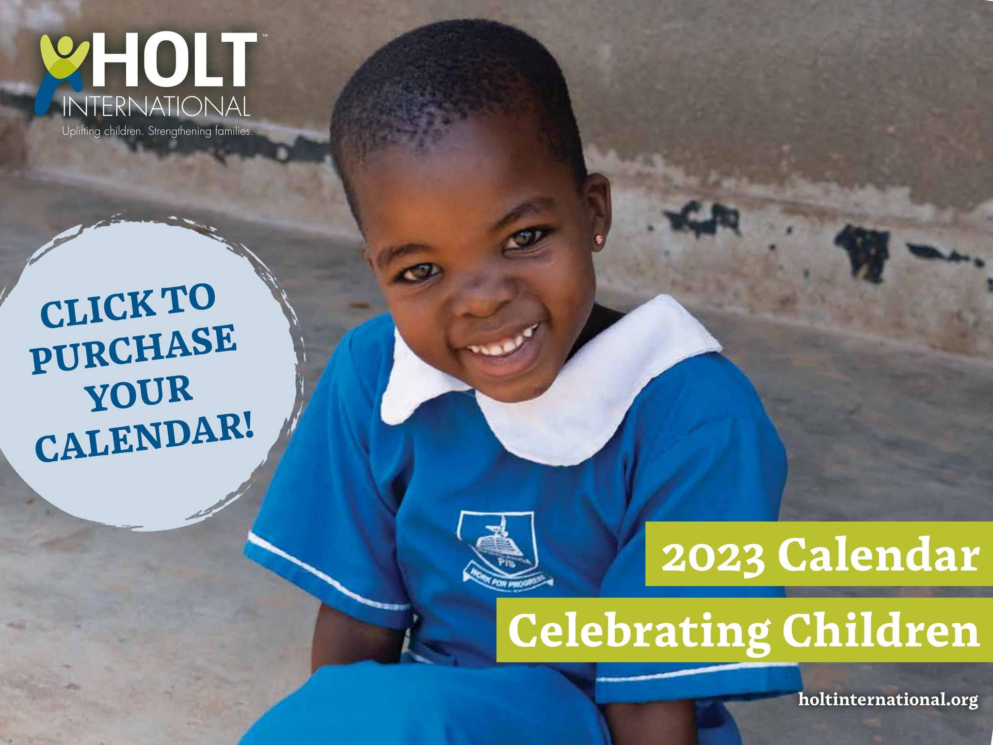 Holt 2023 Calendar Flipbook by Holt International Children's Services