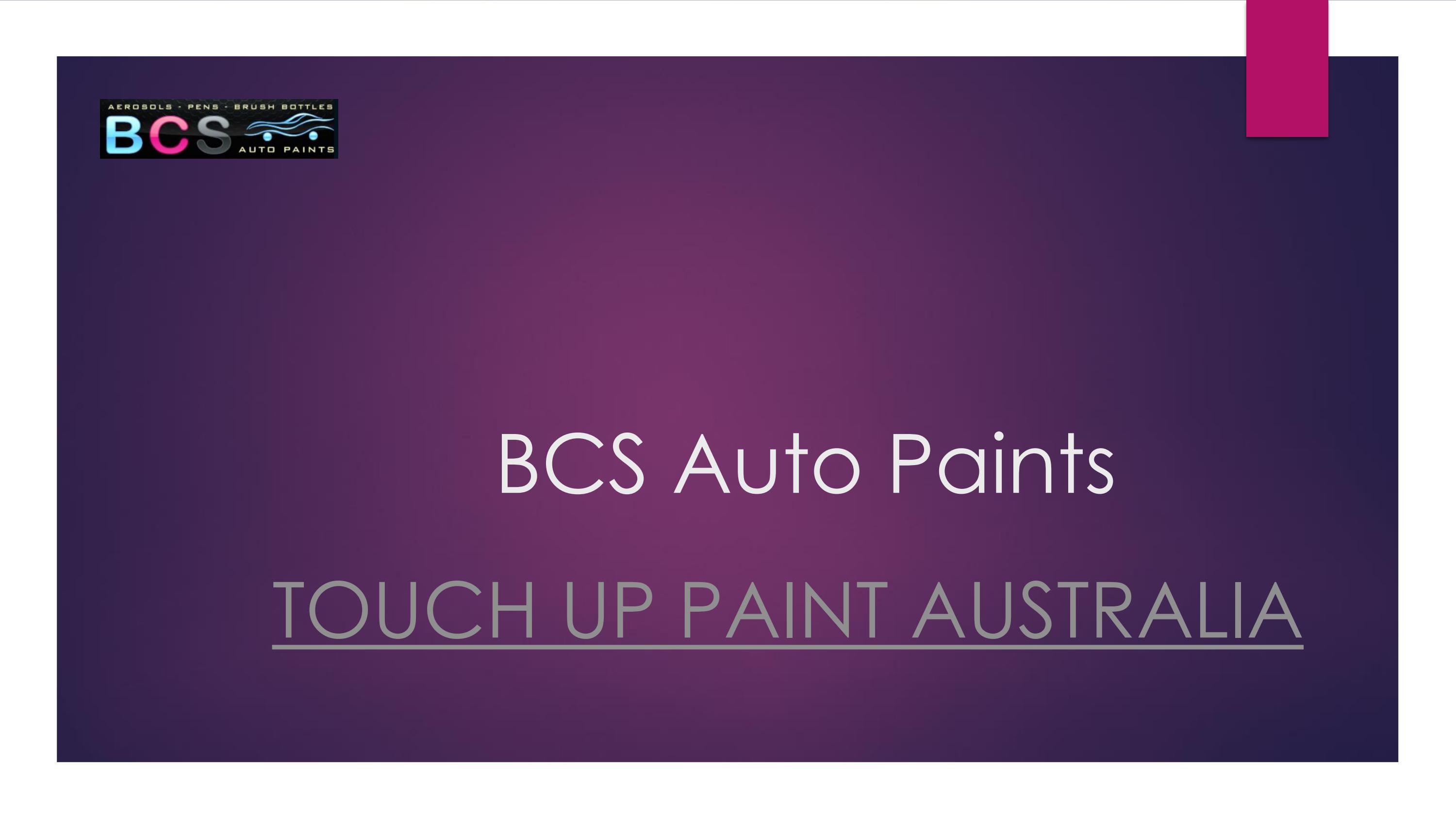 Touch Up Paint Australia by Bcauto Paints Issuu