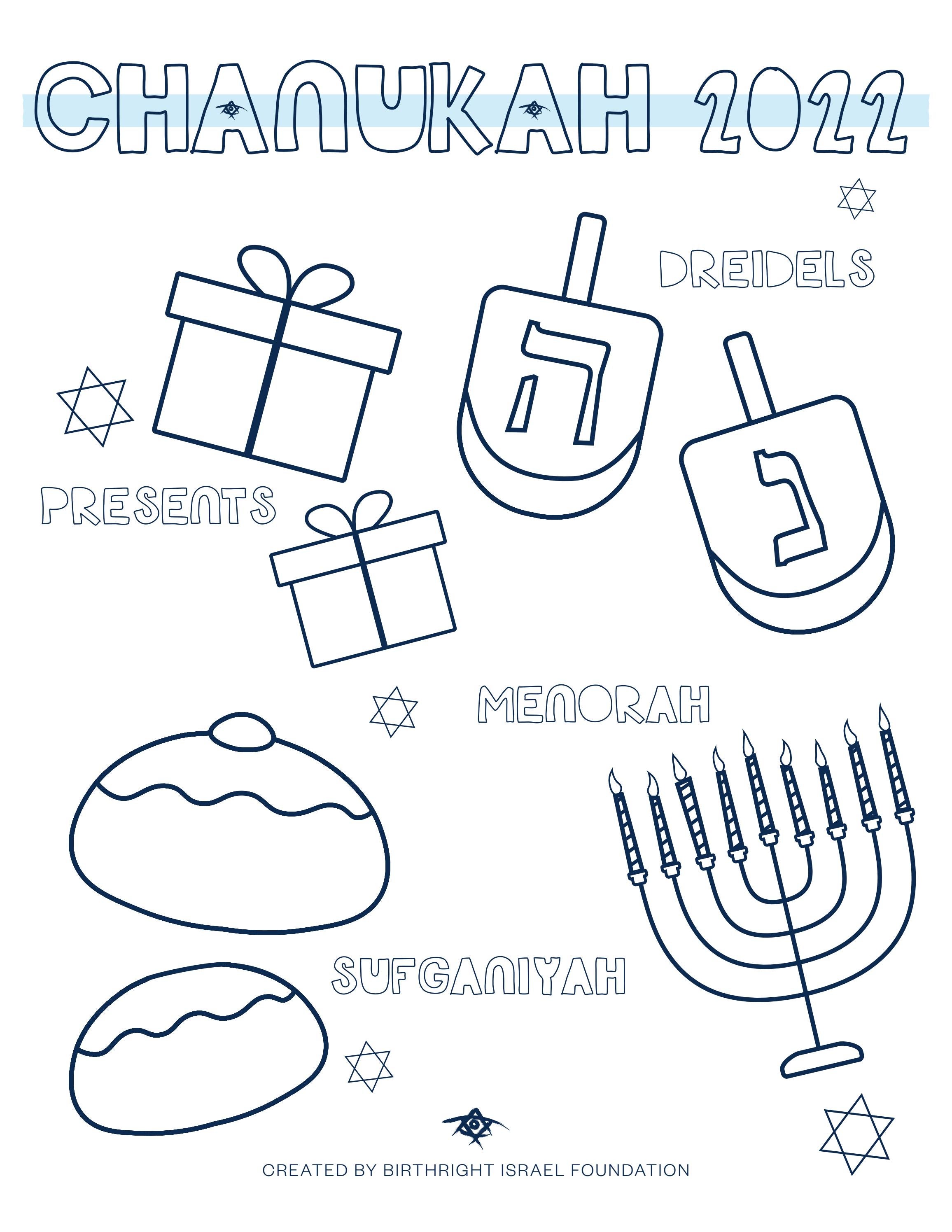 A Chanukah Coloring Page by Birthright Israel Foundation Issuu