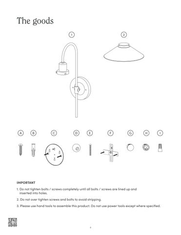 nathanjameshome 灯饰目录 · Reta 壁灯 Instruction Sheet 第 4 页