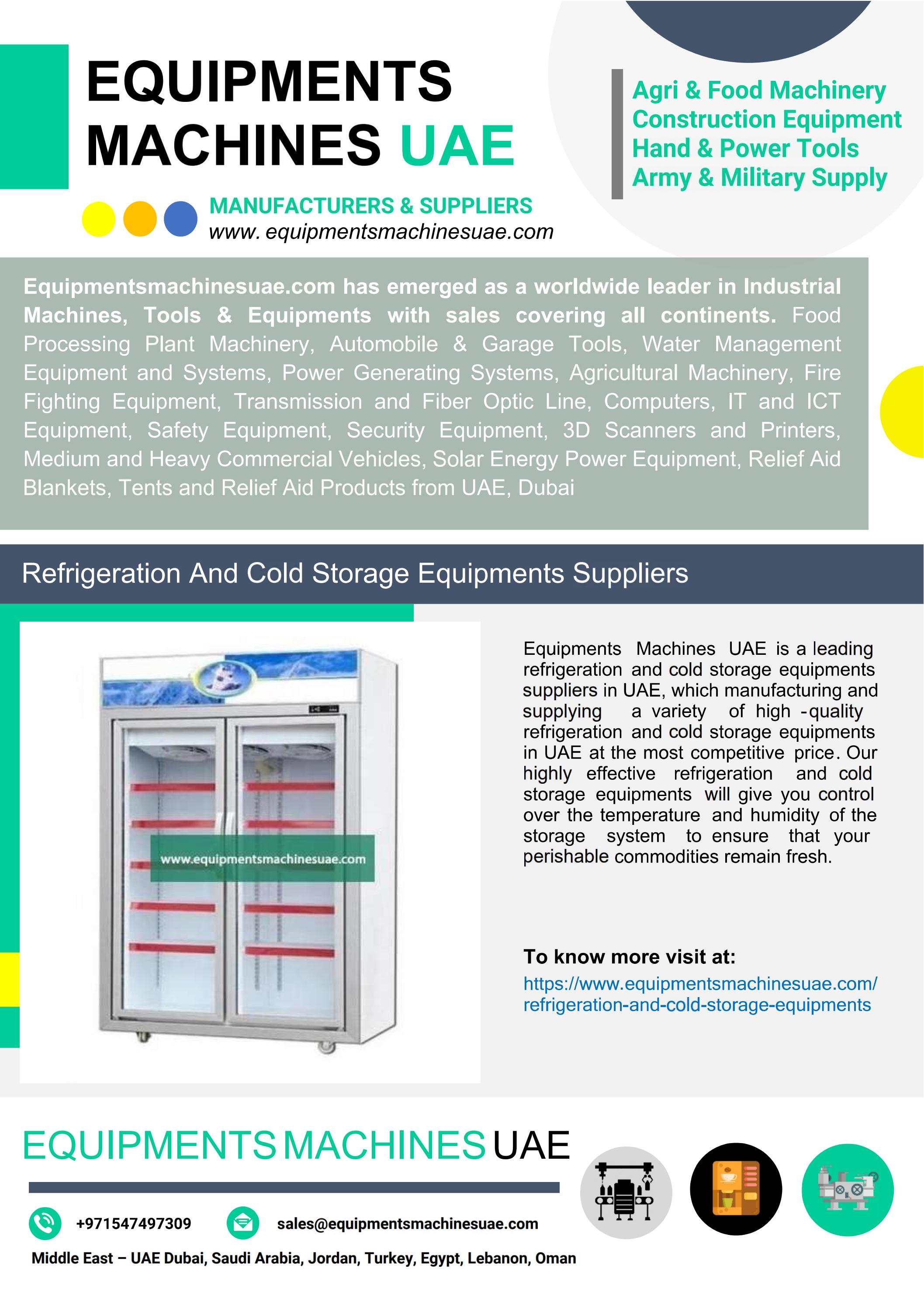 Refrigeration And Cold Storage Equipments Suppliers by