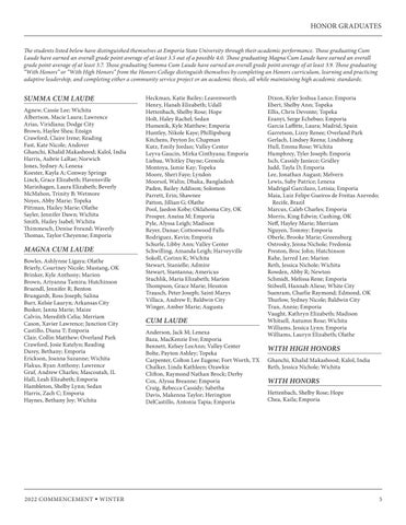 Emporia State University - 冬季 2022 Commencement 第 5 页