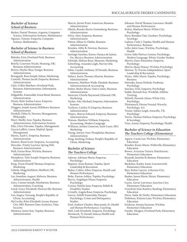 Emporia State University - 冬季 2022 Commencement 第 7 页