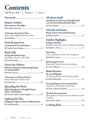 Vistas - A Journal of Art, History, Science and Culture. 第 4 页