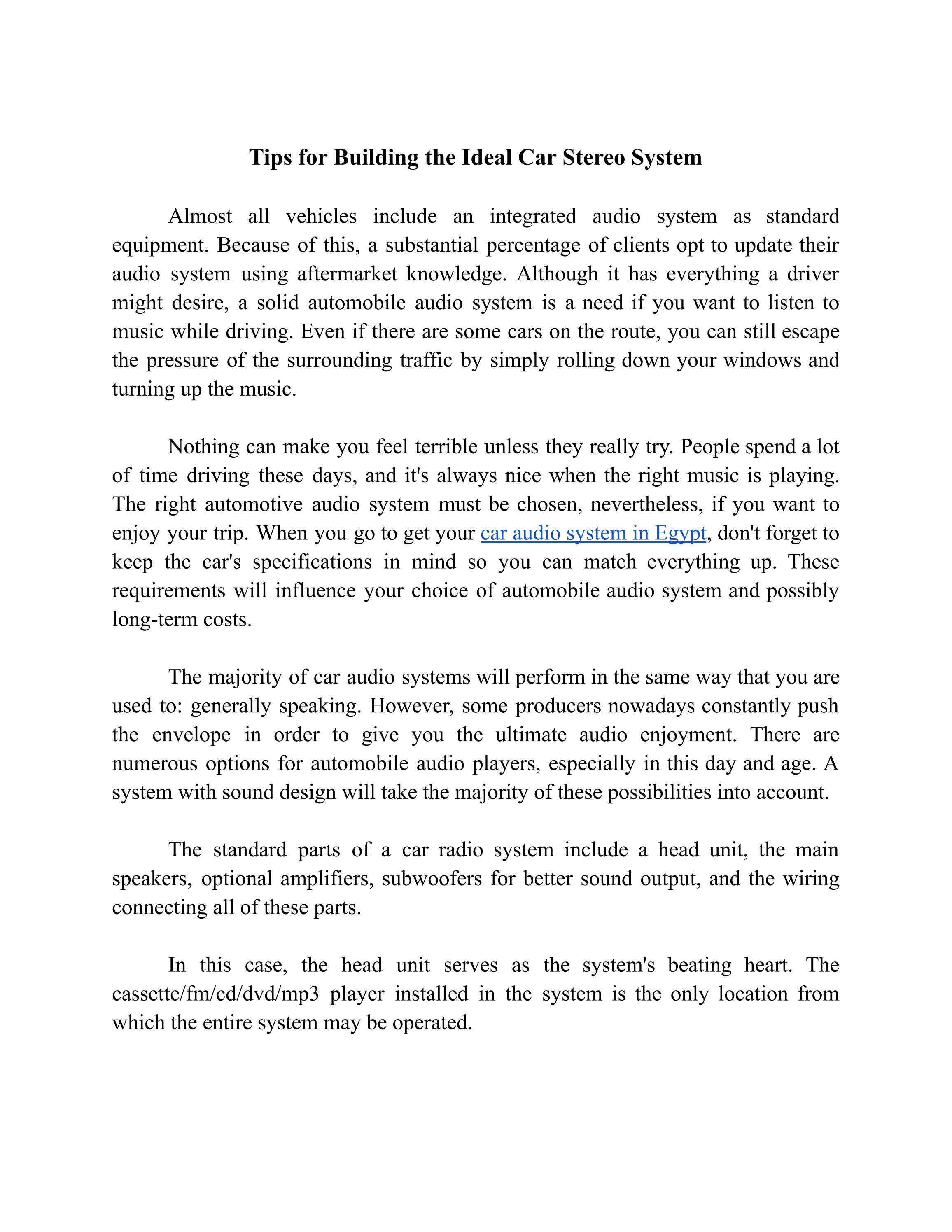 Tips For Building The Ideal Car Stereo System By Pioneer Issuu Tips For Building The Ideal Car Stereo System By Pioneer Issuu