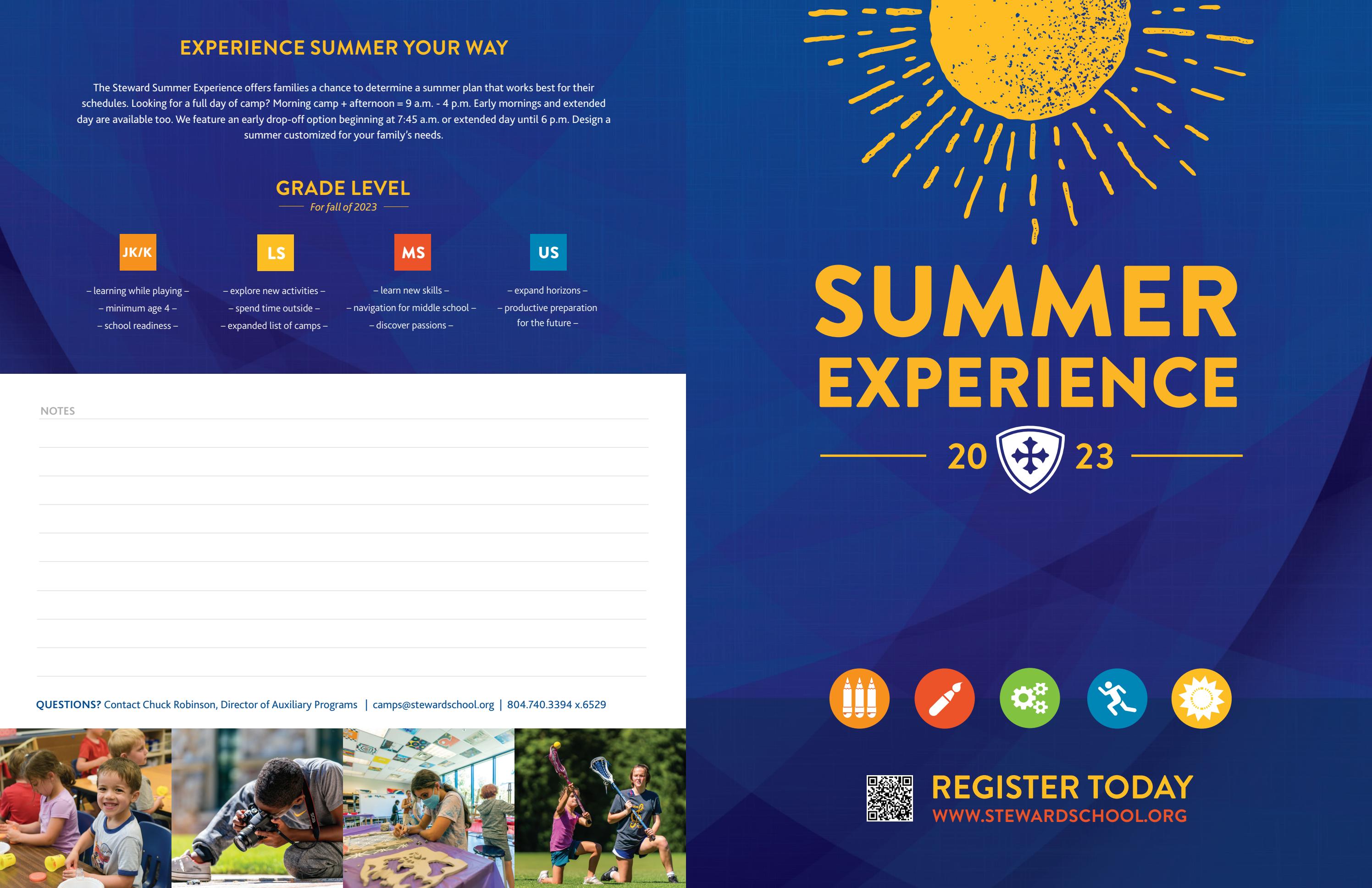 Summer Experience 2023 Weekly Calendar by The Steward School Issuu
