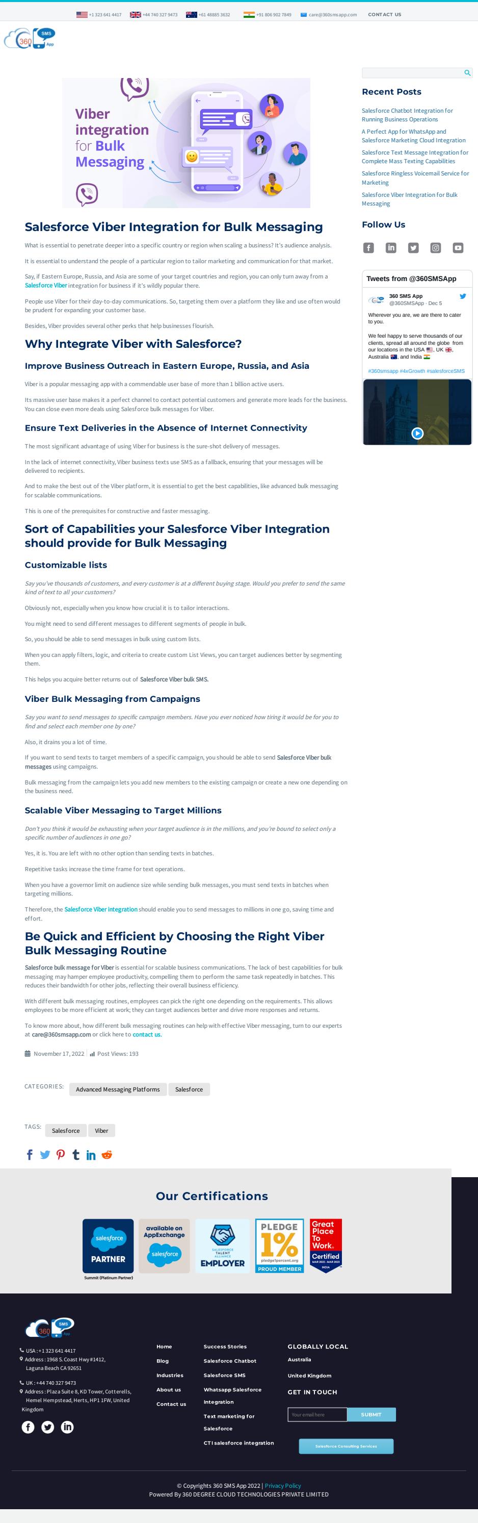 Salesforce Viber Integration for Bulk Messaging by 360SMSAPP - Issuu