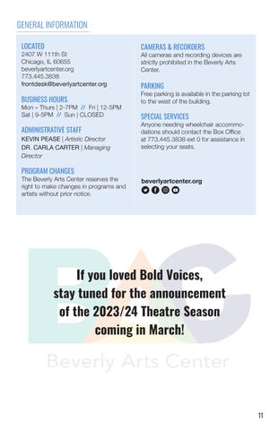 Theatre Season 2022/23 Bold Voices 第 11 页