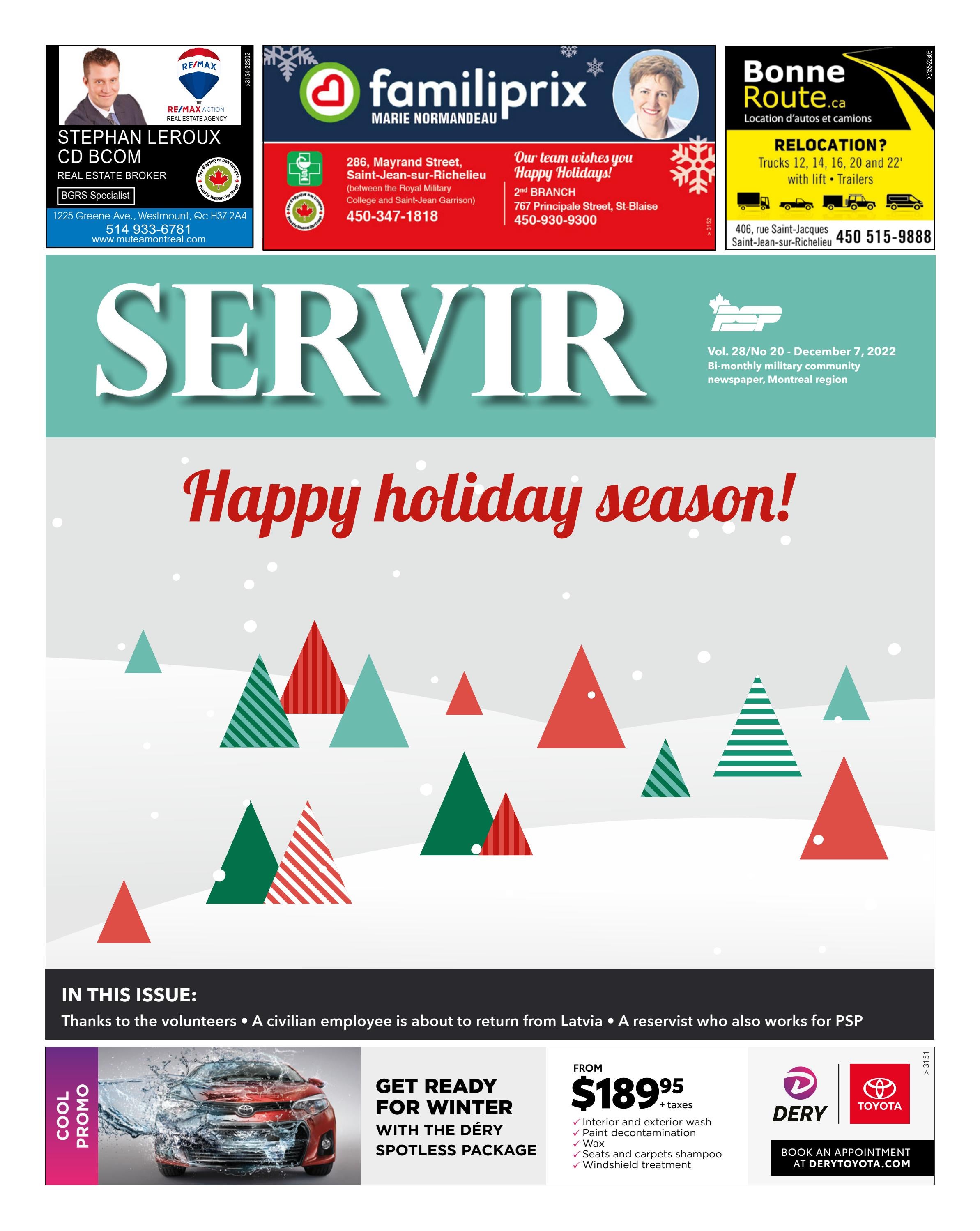 Servir - Vol. 28/No 20 – December 7, 2022 by Journal Servir Newspaper -  Issuu