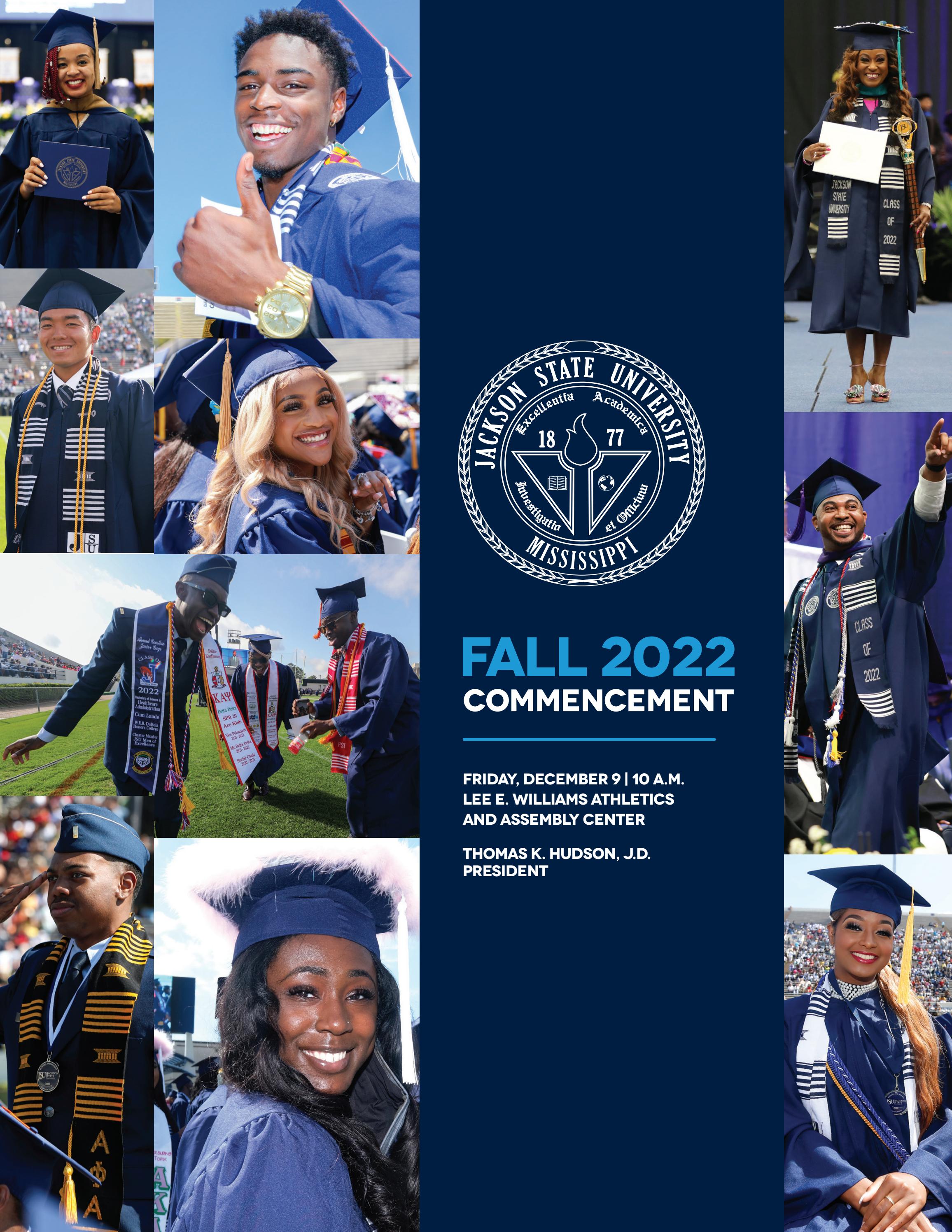 JSU 2022 Fall Commencement Booklet By Jackson State University Issuu