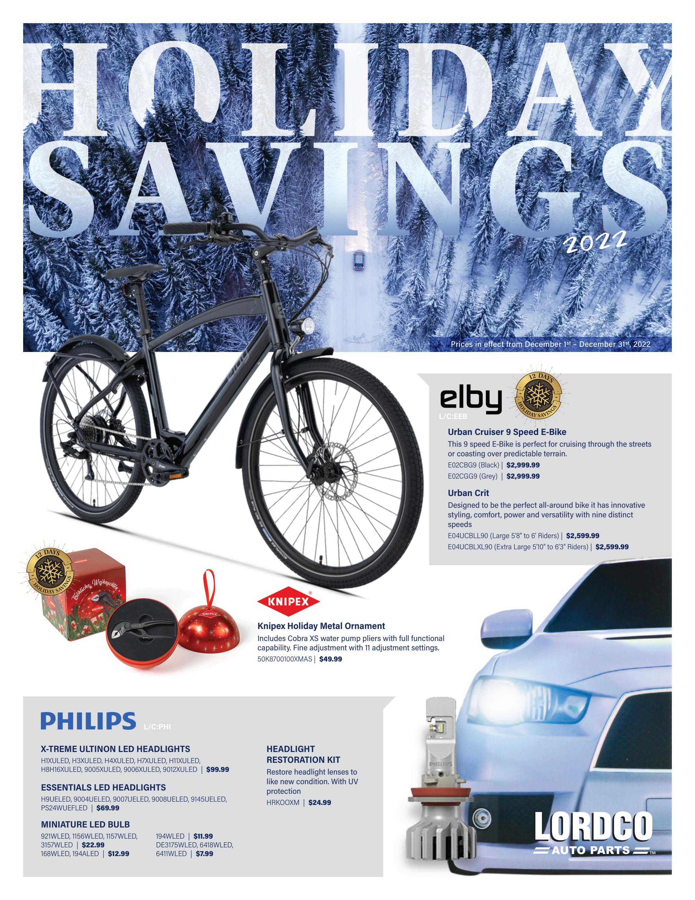 Lordco Auto Parts Holiday Savings Flyer 2022 by lordcoautoparts - Issuu