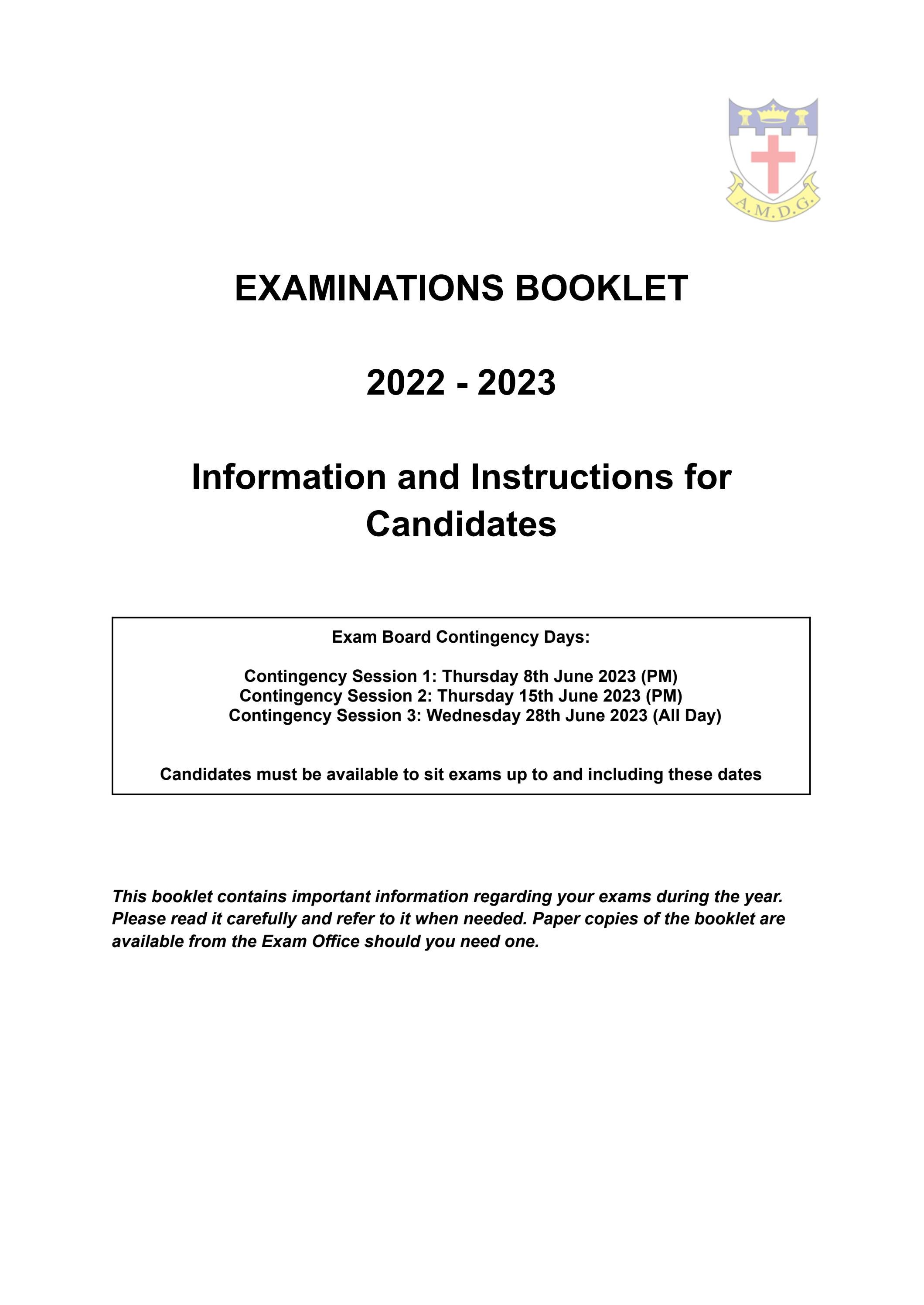 Examinations Booklet by Blessed Edward Oldcorne Issuu