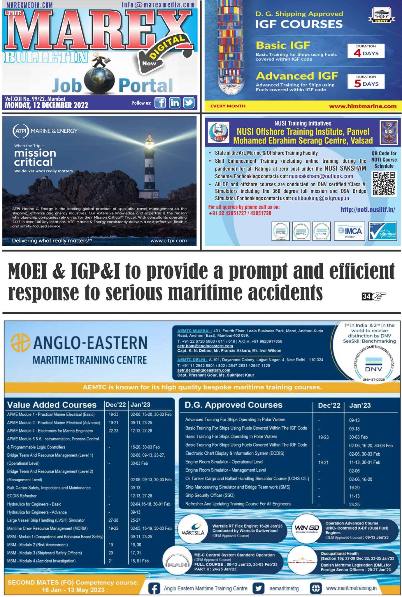 Vol XXII 99-22 12th December 2022.pdf by Marex Media Pvt Ltd - Issuu