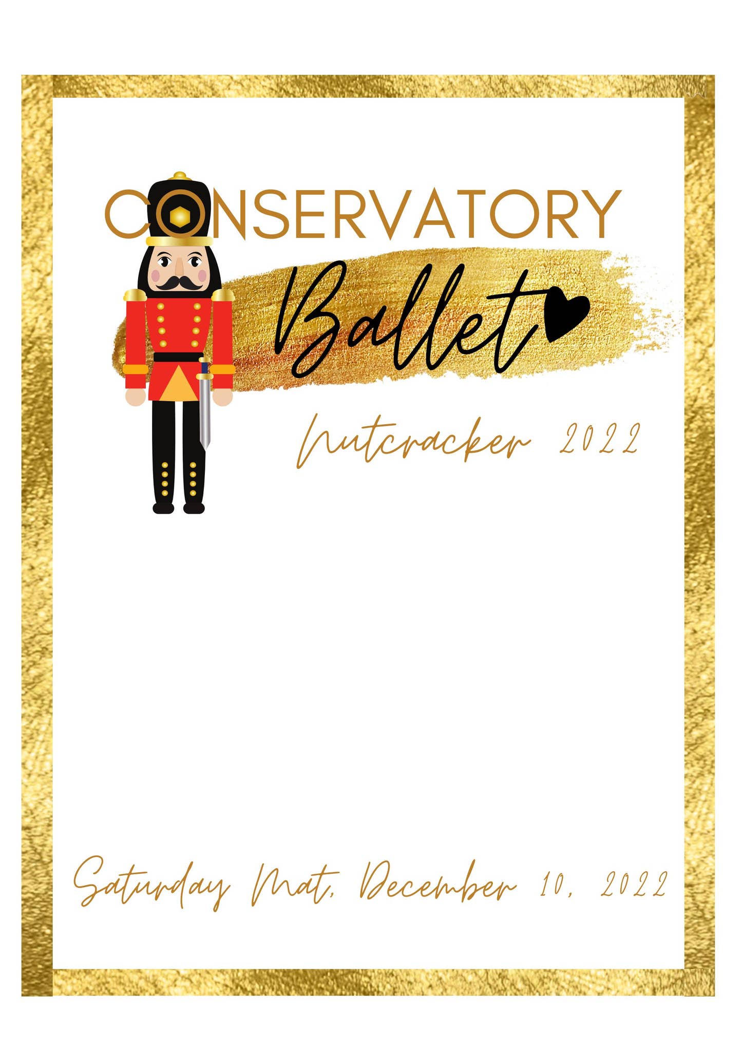 Nutcracker Balet Program.pdf Saturday Matinee, 12-10-22 Conservatory Ballet The Nutcracker Program ...