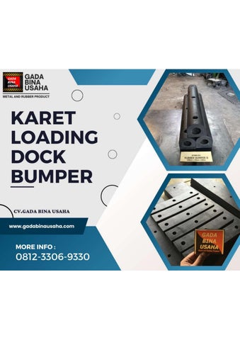CALL 081233069330 Produsen Karet Loading Dock Bumper Surabaya by