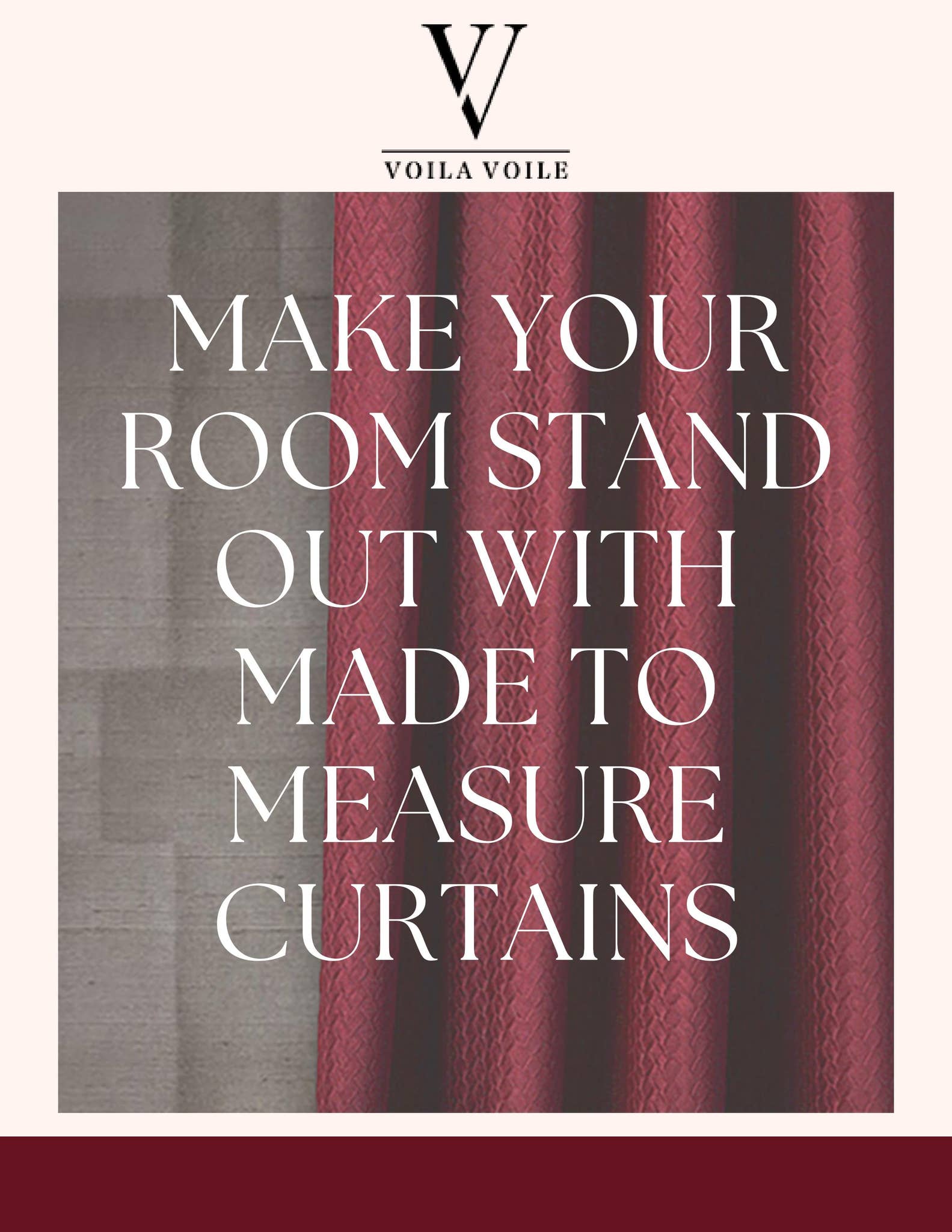Make Your Room Stand Out with Made to Measure Curtains by Voila Voile ...