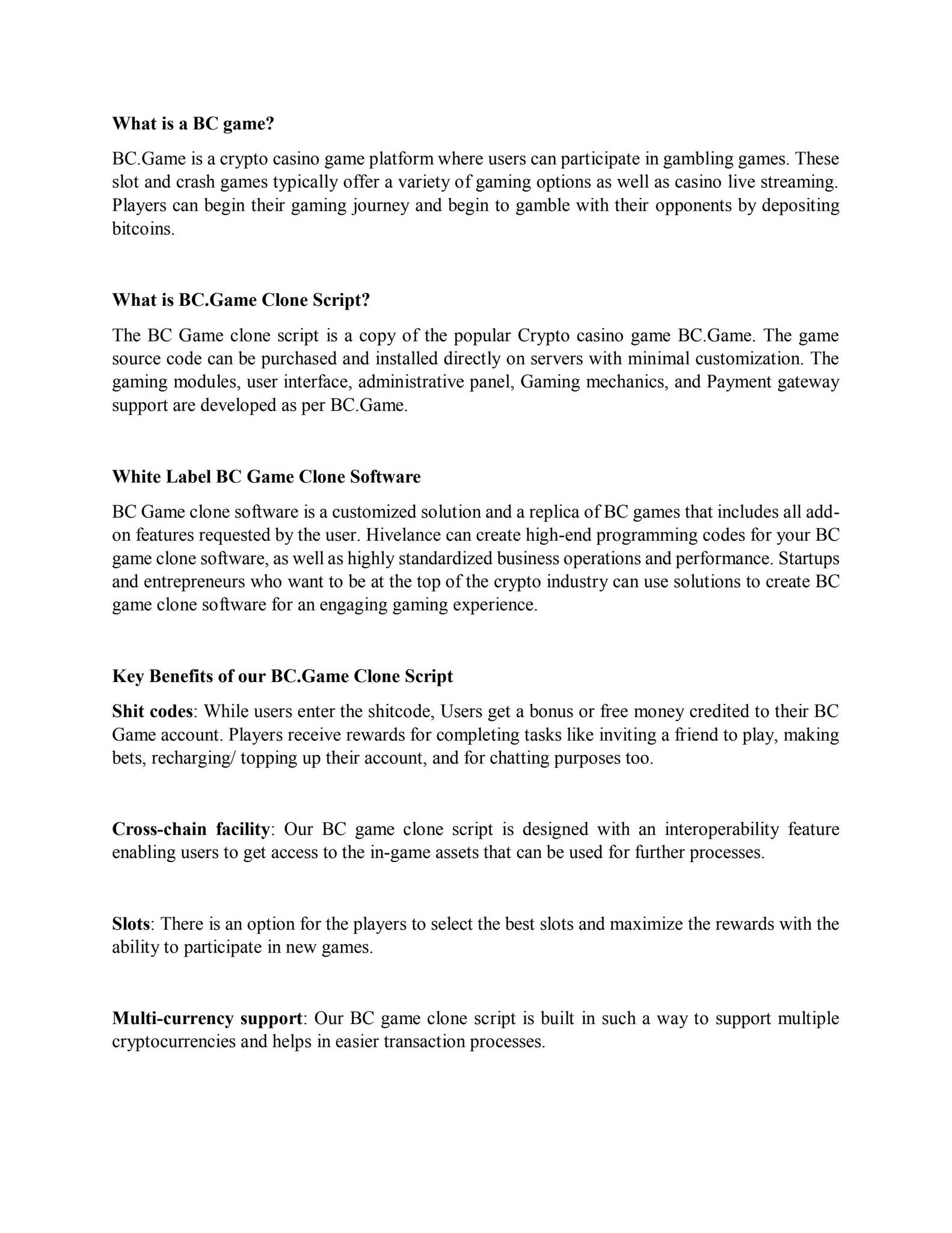 Create and Launch community-based crypto casino Game like BC. Game by  charles1605 - Issuu