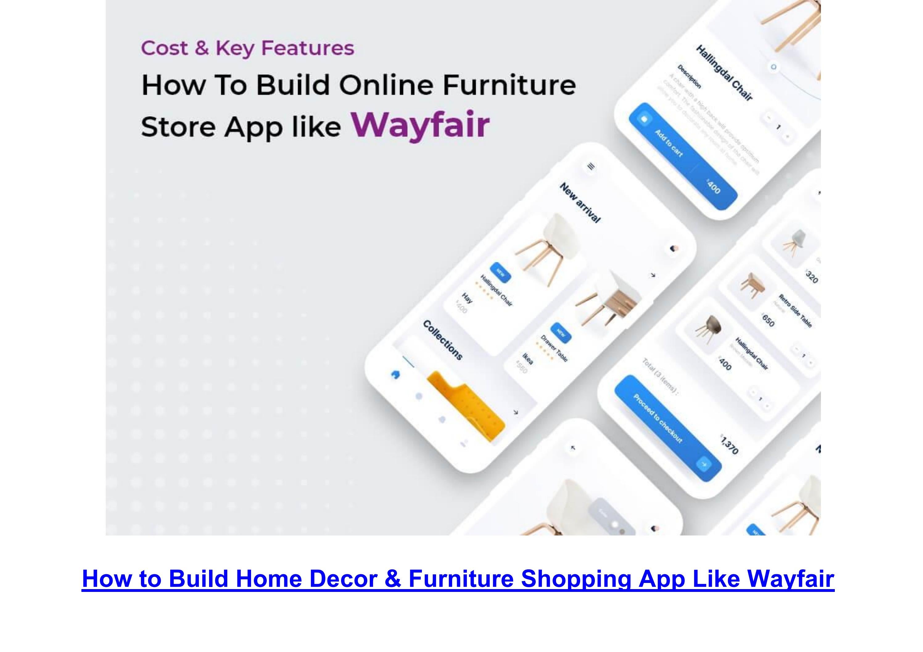 How to Build Home Decor & Furniture Shopping App Like Wayfair by