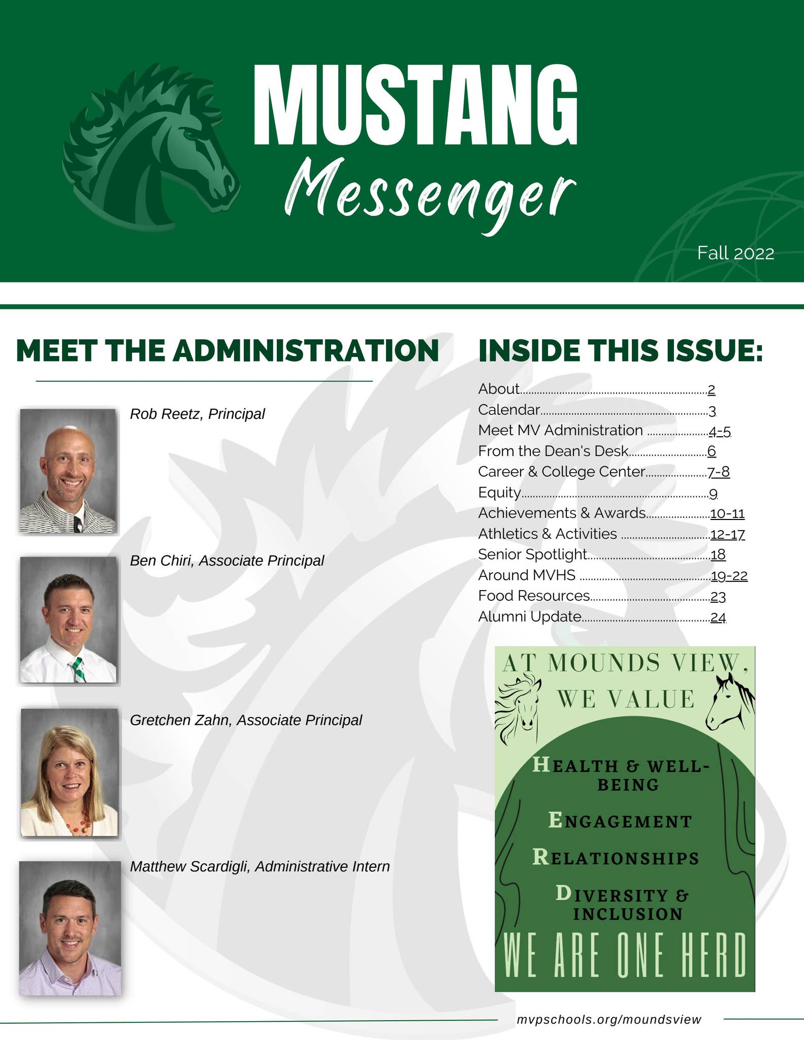 Mustang Messenger, Fall/Winter 2022 by Mounds View Public Schools - Issuu