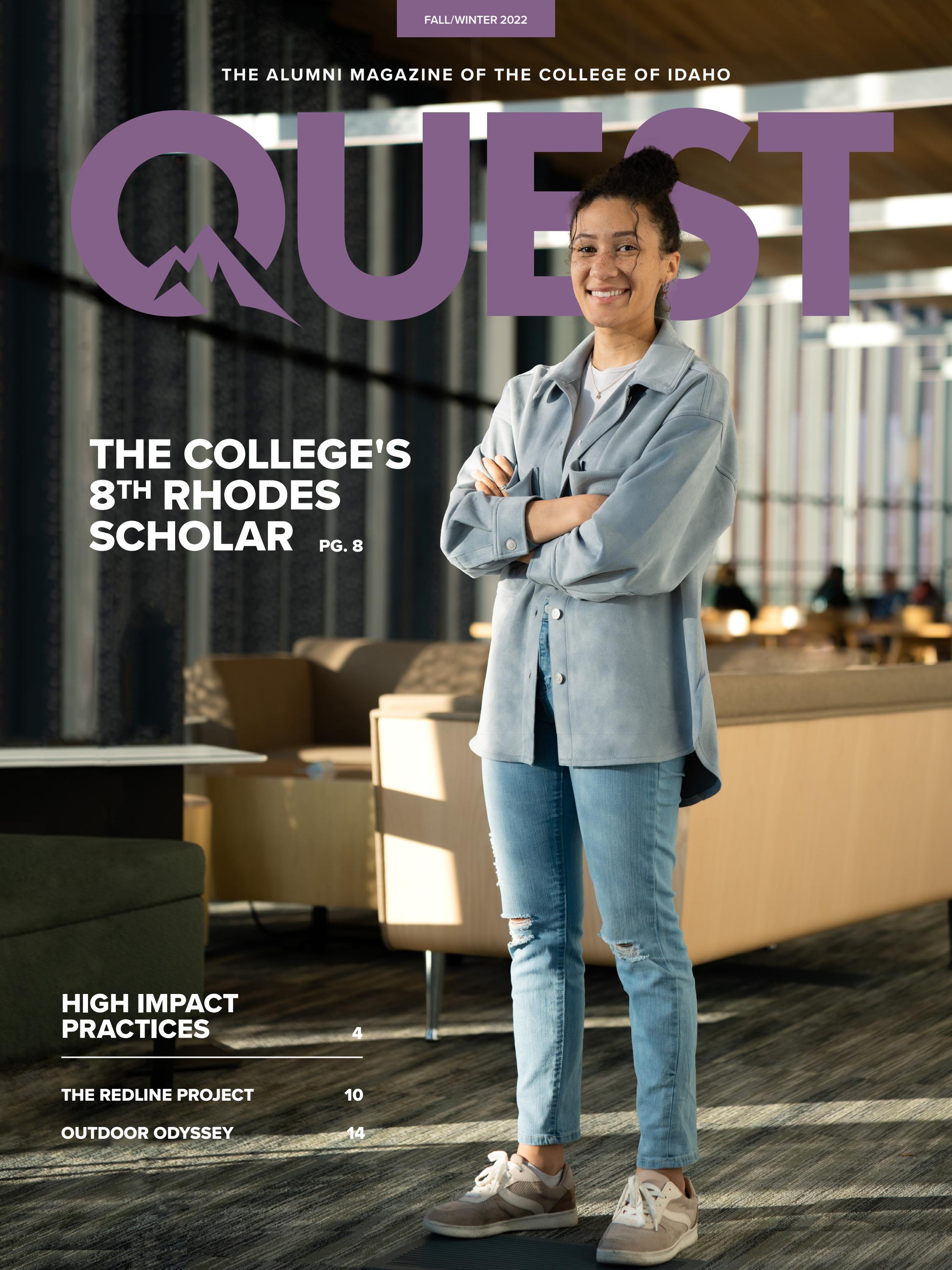 Quest Magazine Fall/Winter 2022 by The College of Idaho Issuu