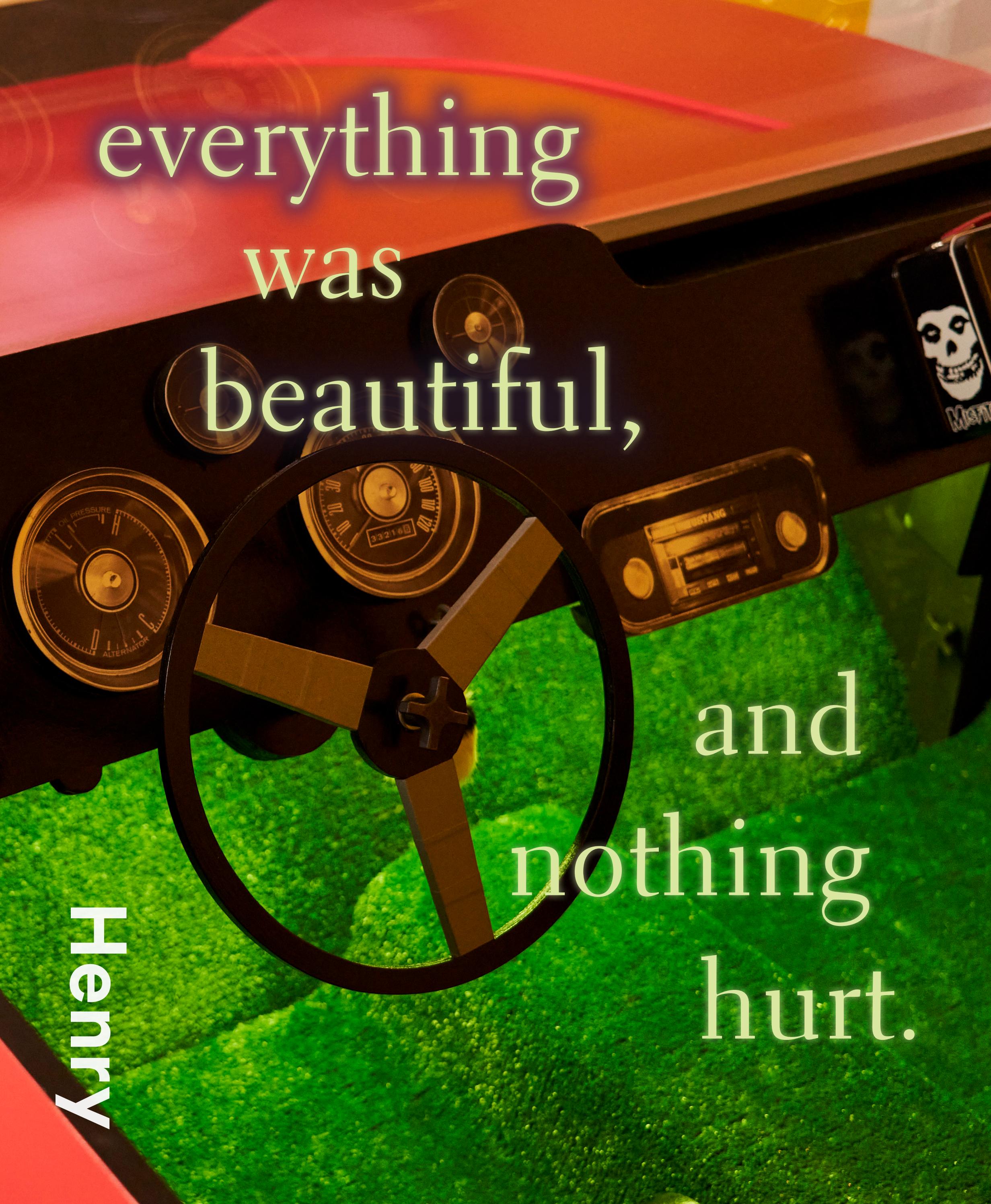 Everything Was Beautiful And Nothing Hurt Typography
