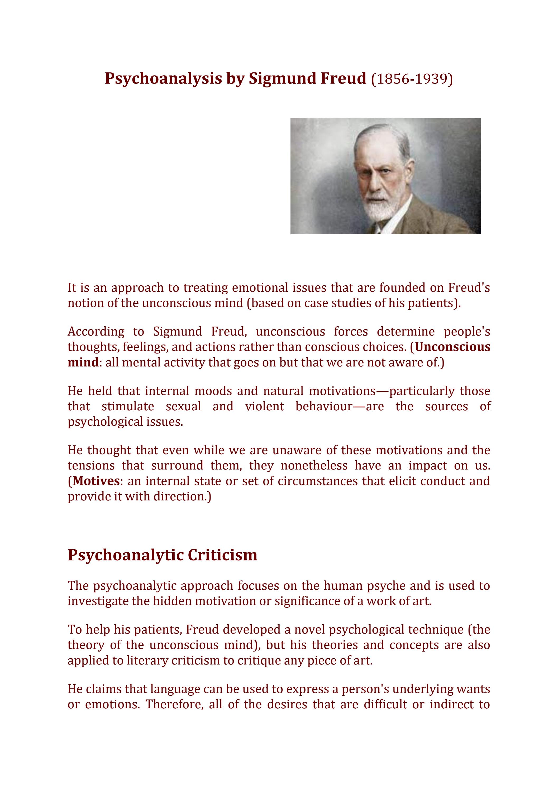Psychoanalysis by Sigmund Freud by ziaullahf8 Issuu