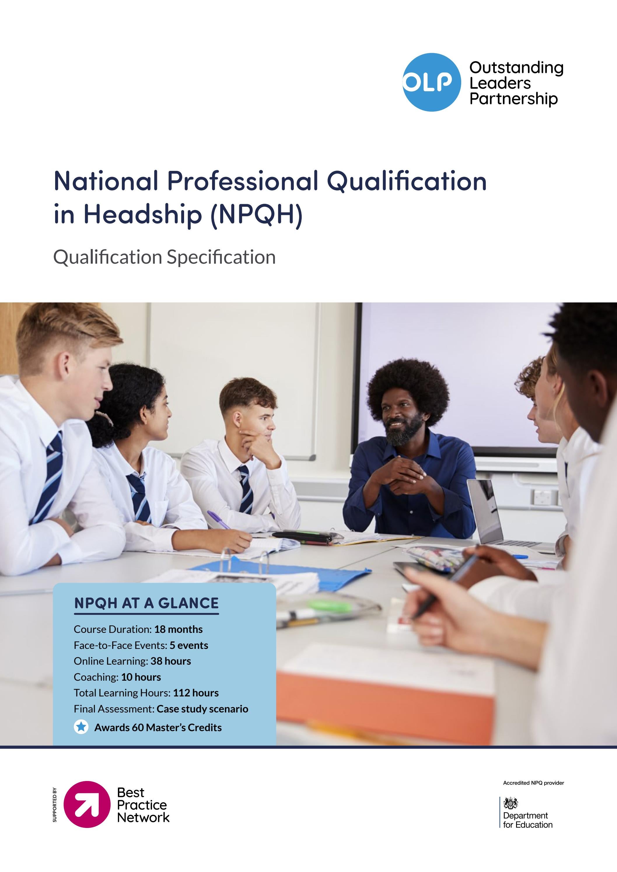 National Professional Qualification For Headship NPQH By Best Practice National Professional Qualification For Headship NPQH By Best Practice