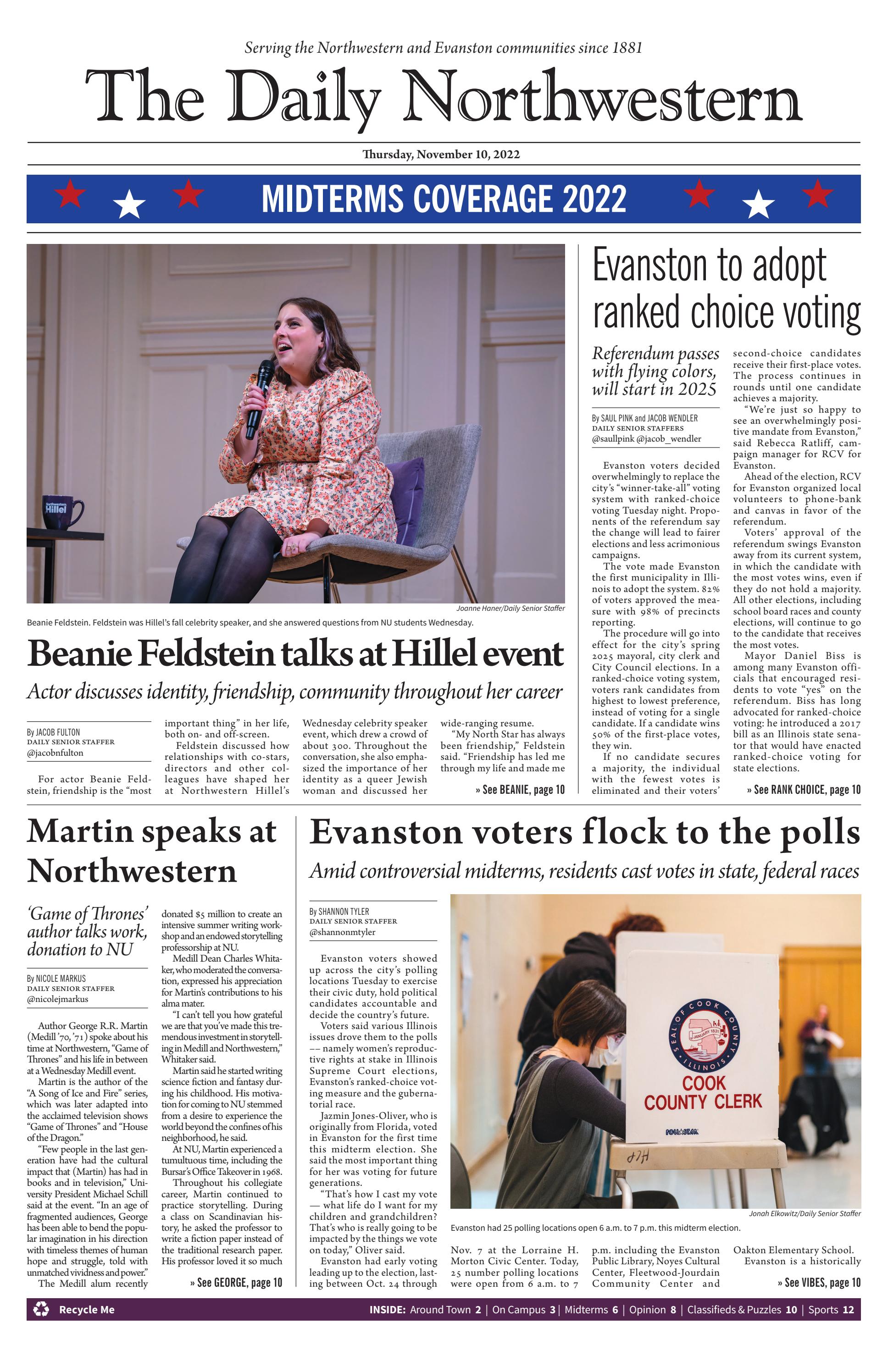 The Daily Northwestern — November 10, 2022 by The Daily Northwestern - Issuu