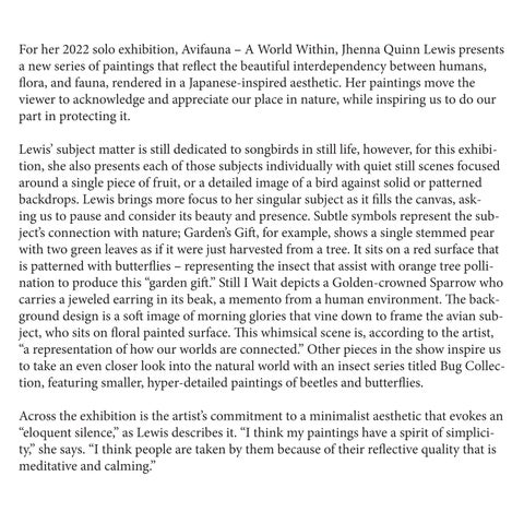 Jhenna Quinn Lewis: Avifauna: A World Within 第 5 页