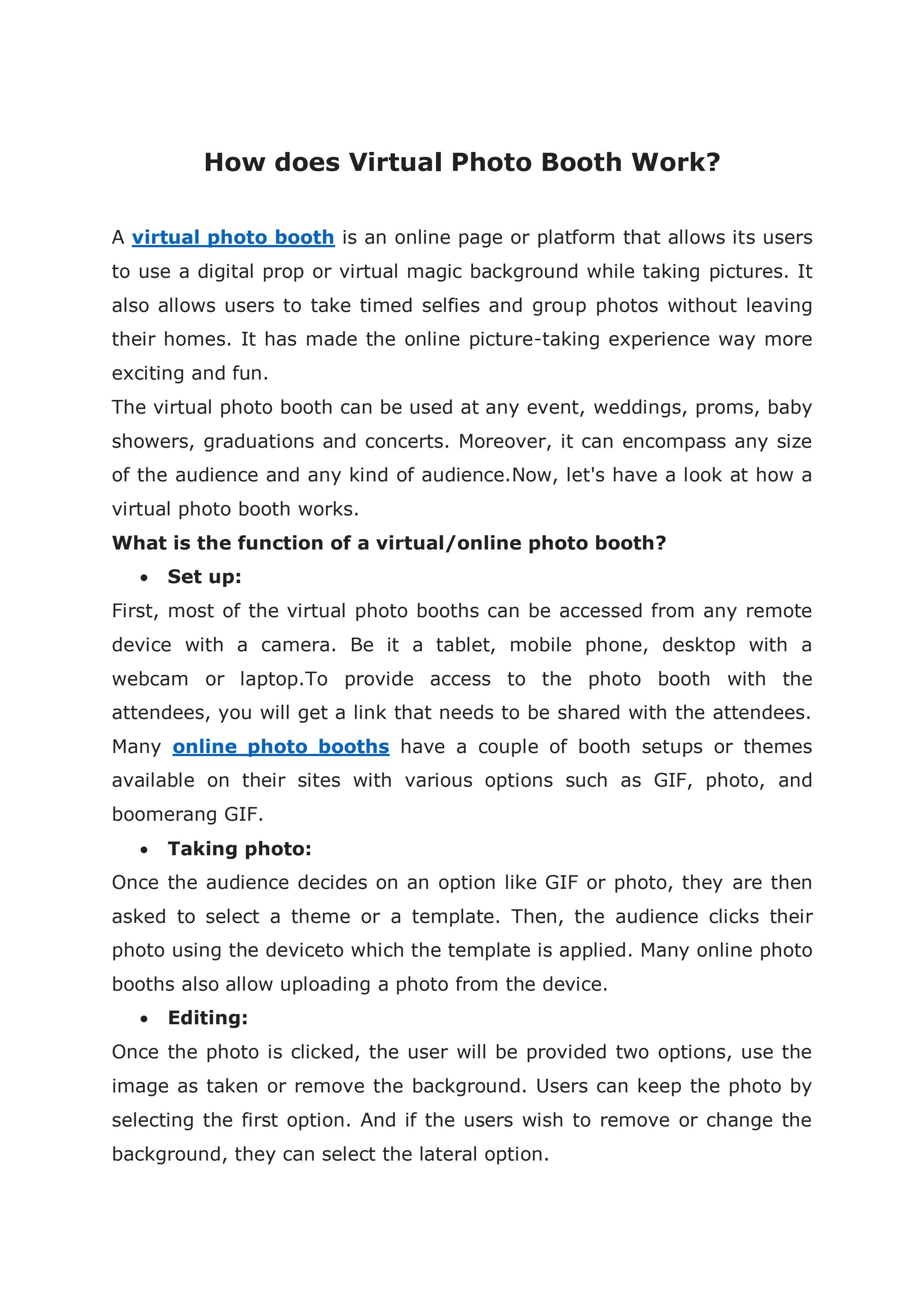 How does Virtual Photo Booth Work by LA Photo Party Issuu