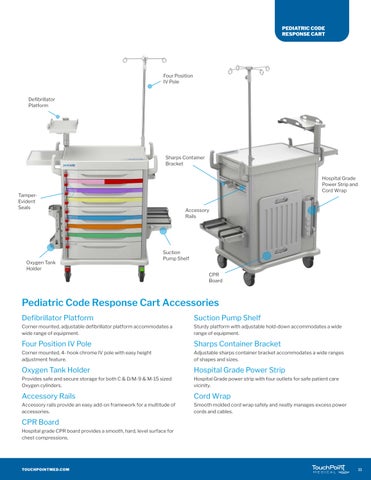 proCare Procedure Carts 家具手册 第 11 页