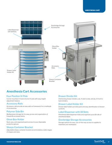 proCare Procedure Carts 家具手册 第 17 页