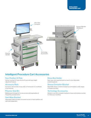 proCare Procedure Carts 家具手册 第 19 页