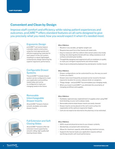 proCare Procedure Carts 家具手册 第 4 页