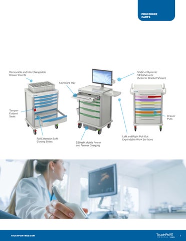 proCare Procedure Carts 家具手册 第 7 页